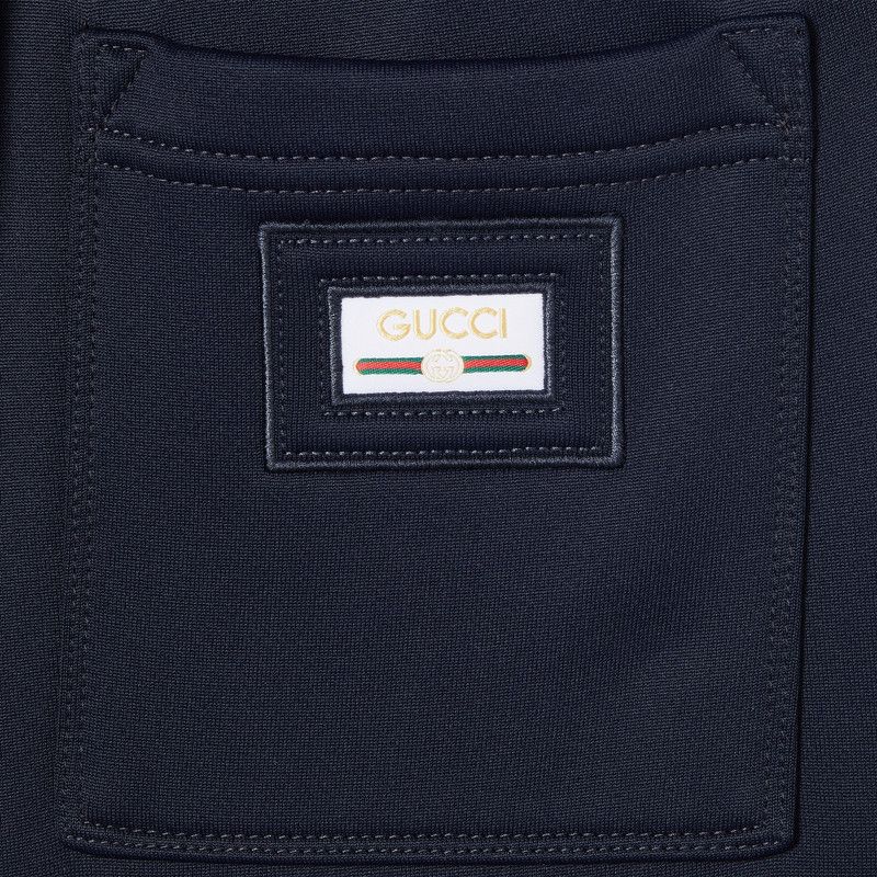Gucci o1s1wg110226 Wide Leg Nylon Jersey Pants in Navy Size US 38 / EU 54 - 7 Thumbnail