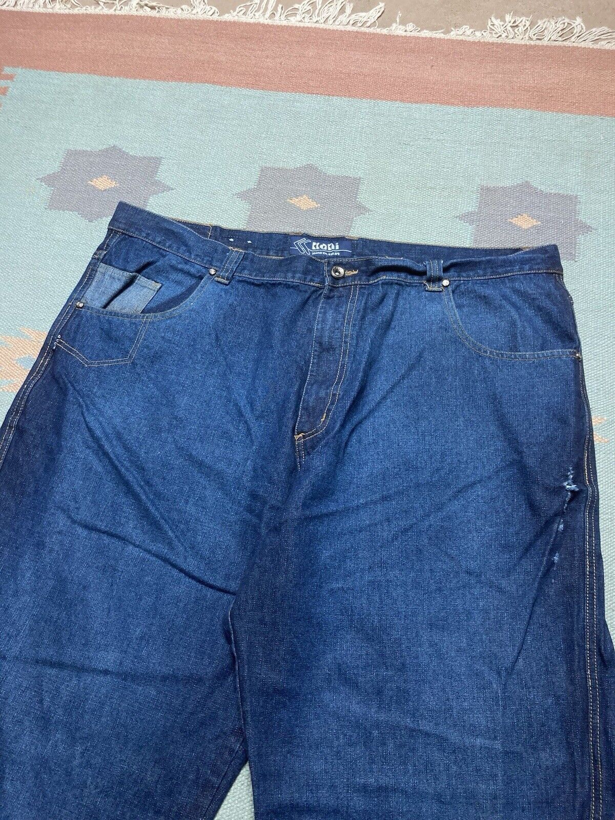 Karl Kani × Vintage VTG y2k super baggy jeans Karl Kani massive skater 44x33 Size US 44 / EU 60 - 6 Thumbnail