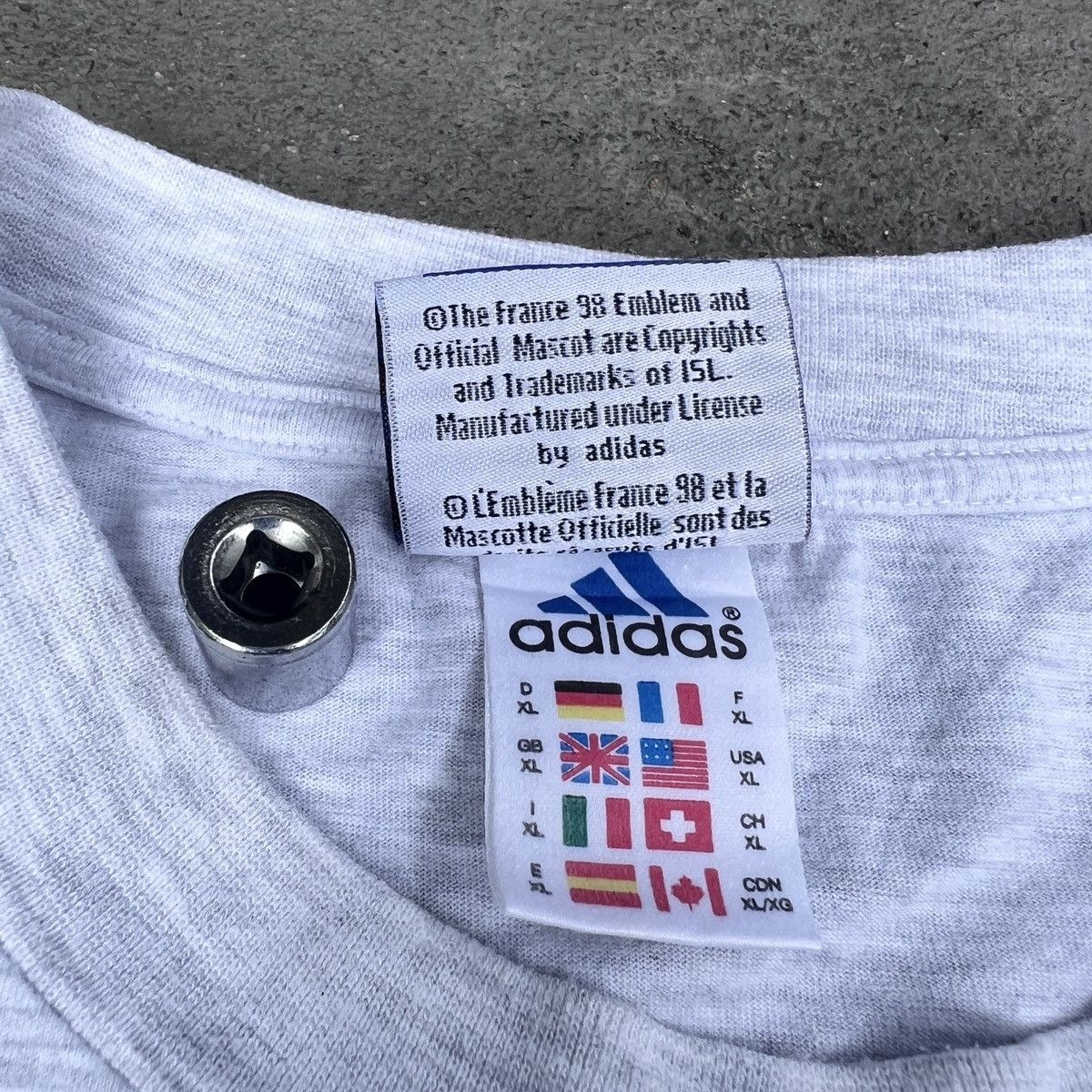Adidas Vintage 90s Scotland football world cup FRANCE 1998 Tee XL Size US XL / EU 56 / 4 - 6 Thumbnail
