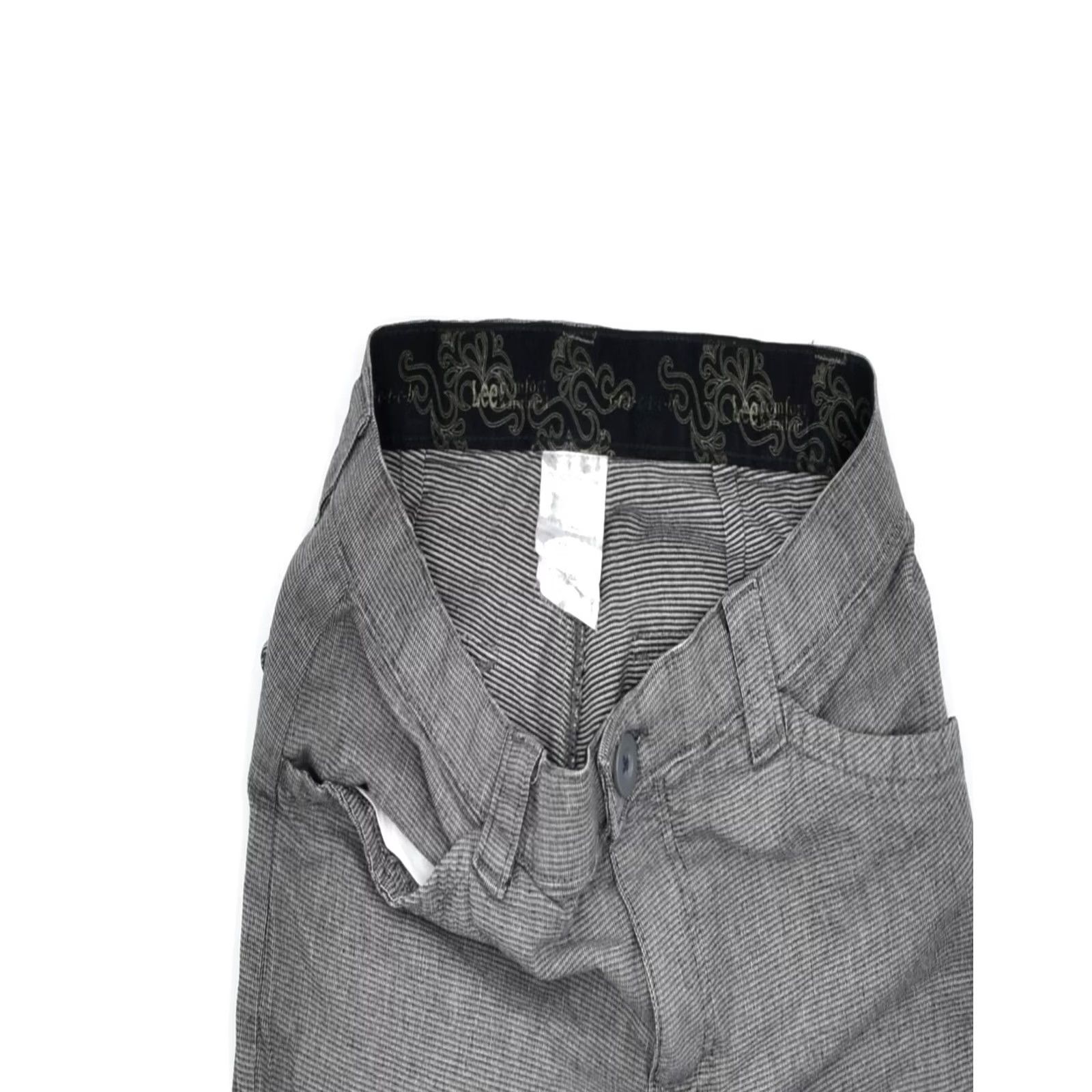 Lee LEE Womens Comfort Fit Casual Trousers Grey W30 L28 Size 30" / US 8 / IT 44 - 3 Thumbnail