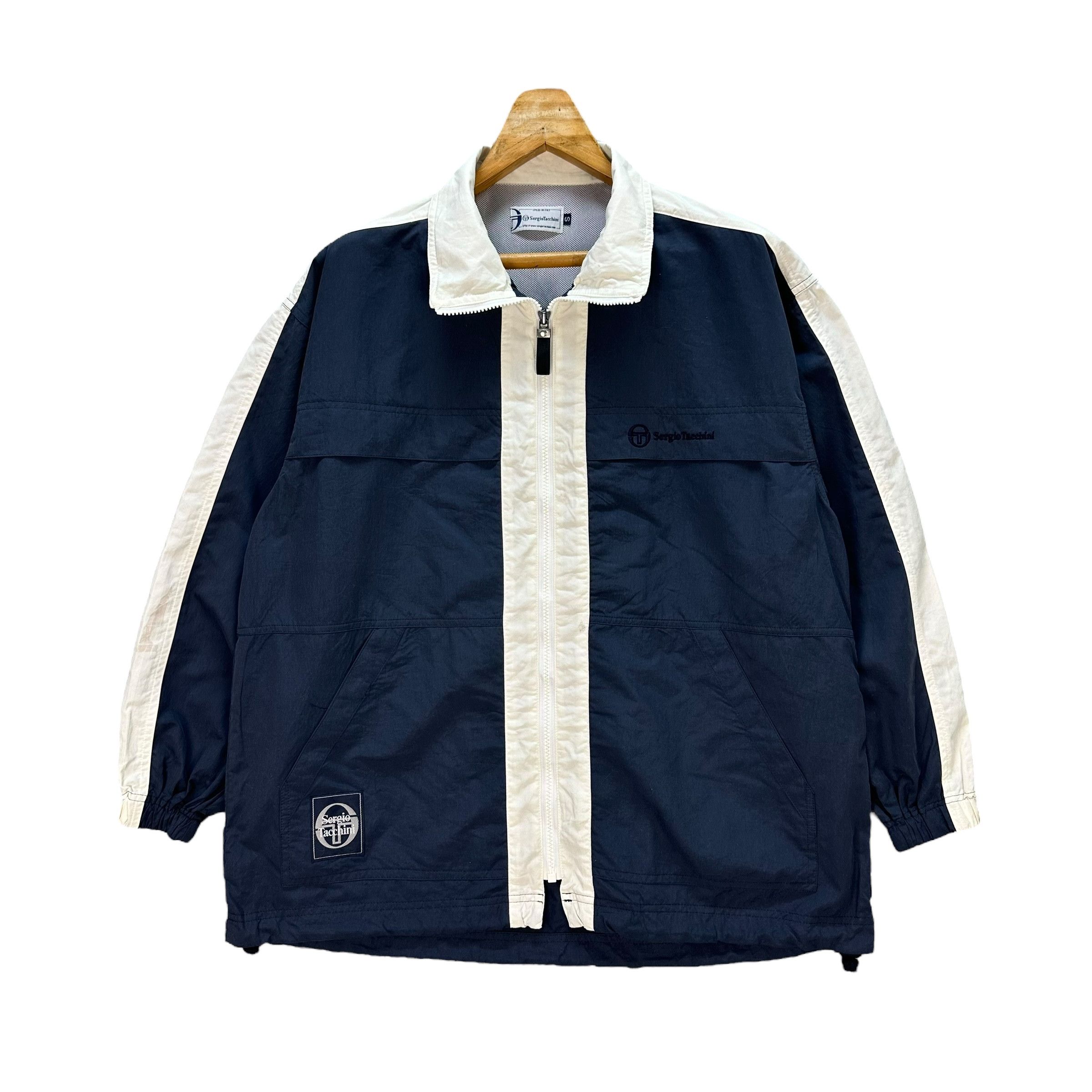 Sergio Tacchini SERGIO TACCHINI Embroidered Logo Nylon Jacket #A4-0092 Size US S / EU 44-46 / 1 - 1 Thumbnail