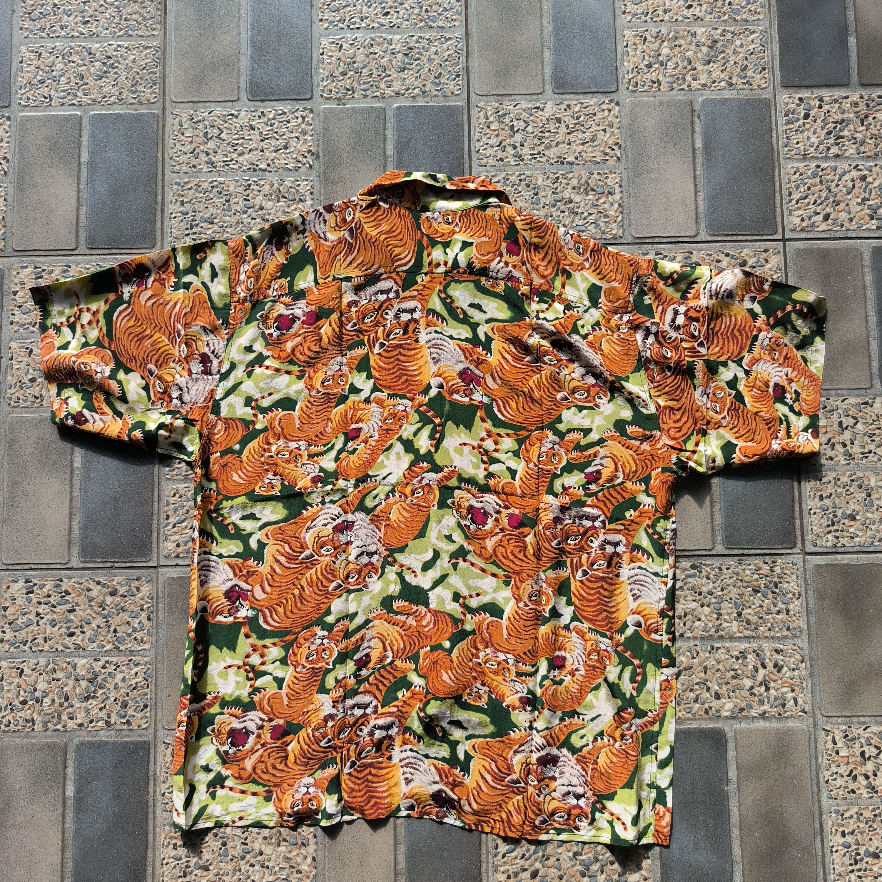Vintage Vintage Avanti Hawaiian Tiger Shirts Size US XL / EU 56 / 4 - 6 Thumbnail