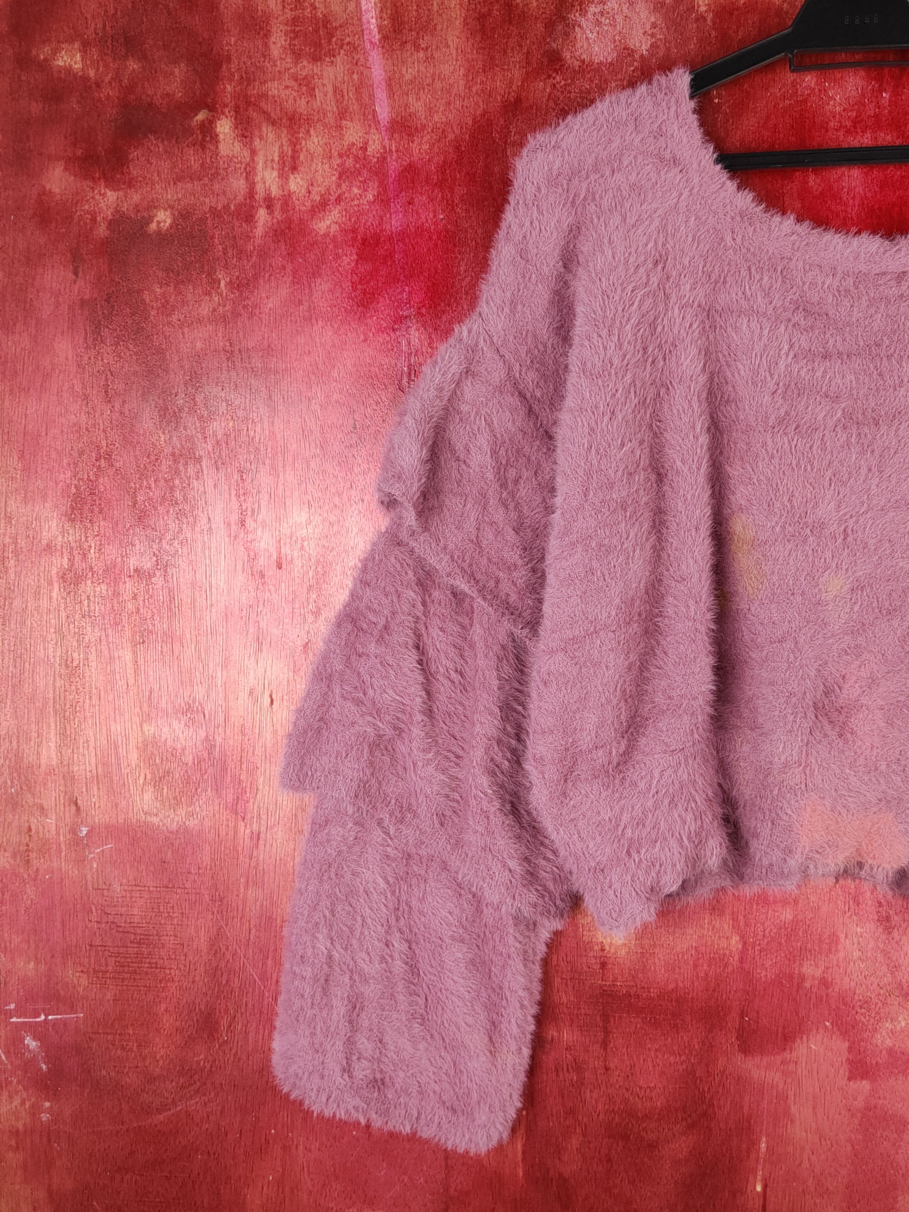 Japanese Brand Who's Who Chico Purple Faded Fur Mohair Knitwear #S1962 Size M / US 6-8 / IT 42-44 - 8 Thumbnail