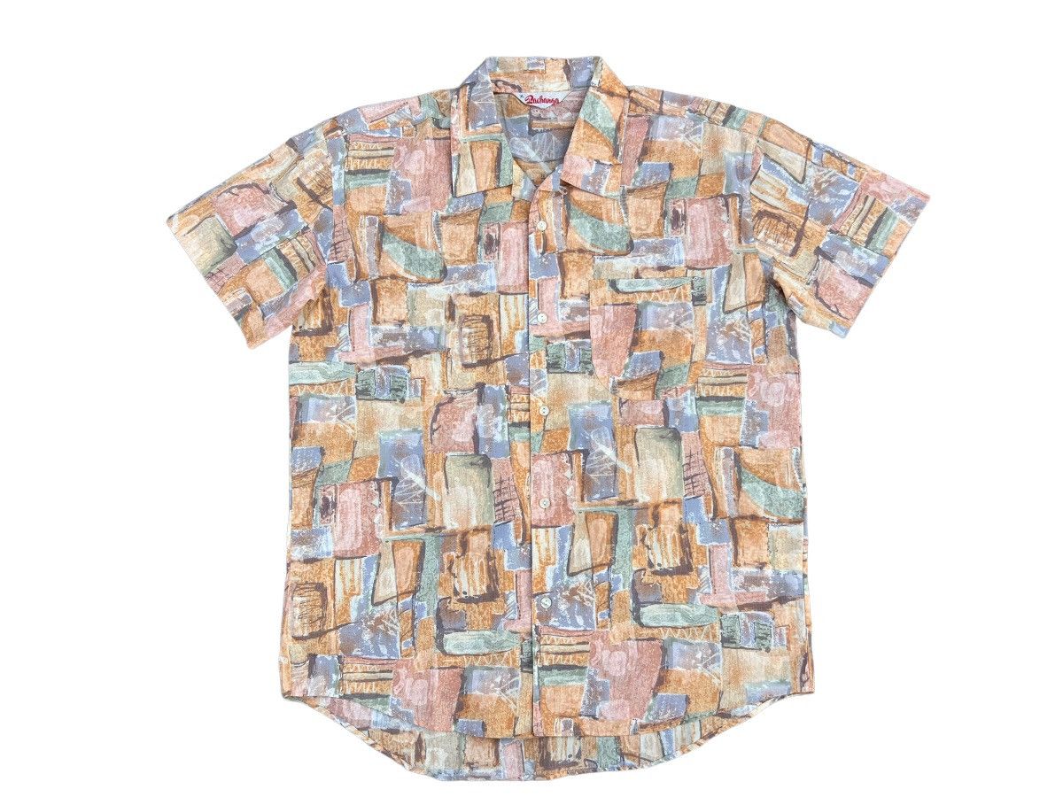 Vintage Vintage 90s Pachanga Japan Abstract Art Hawaiian Shirt Size US L / EU 52-54 / 3 - 1 Thumbnail