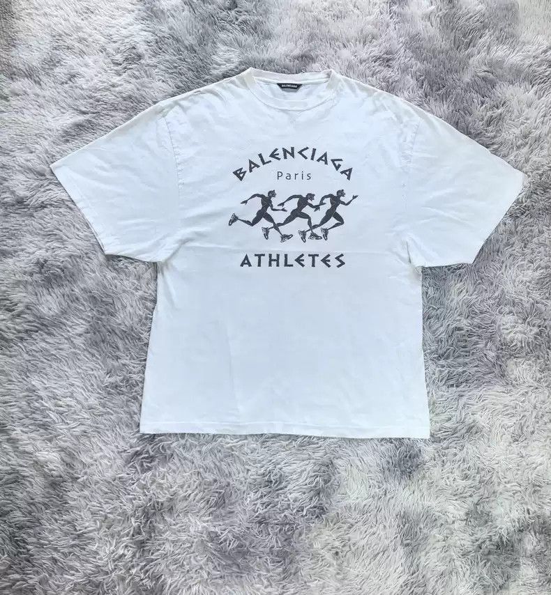 Balenciaga Balenciaga Marathon Short Sleeves-2507 Size US S / EU 44-46 / 1 - 7 Thumbnail