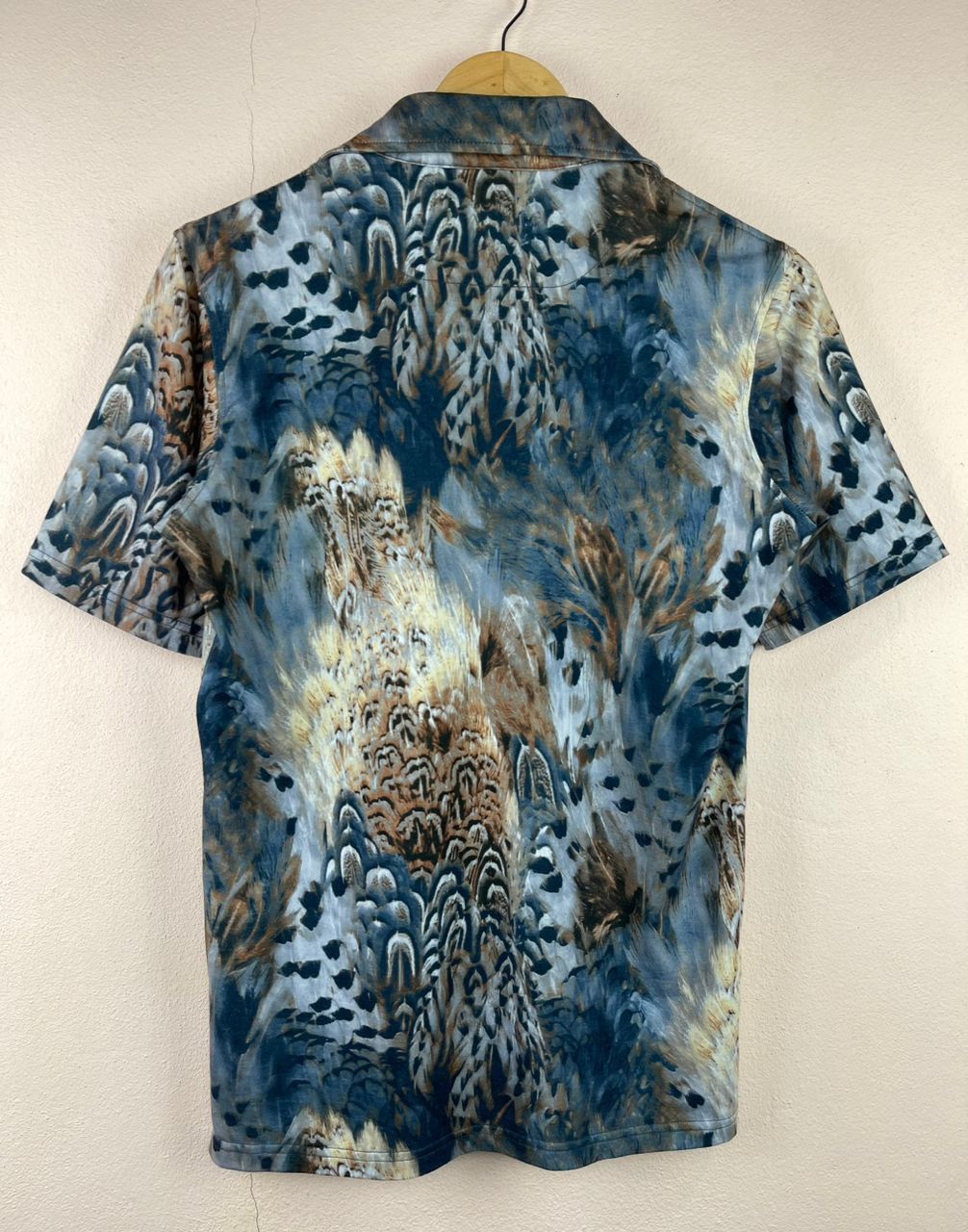 Japanese Brand × Tornado Mart Tornado Mart Lace-Up Feather Pattern Polo Shirt Size US M / EU 48-50 / 2 - 9 Thumbnail