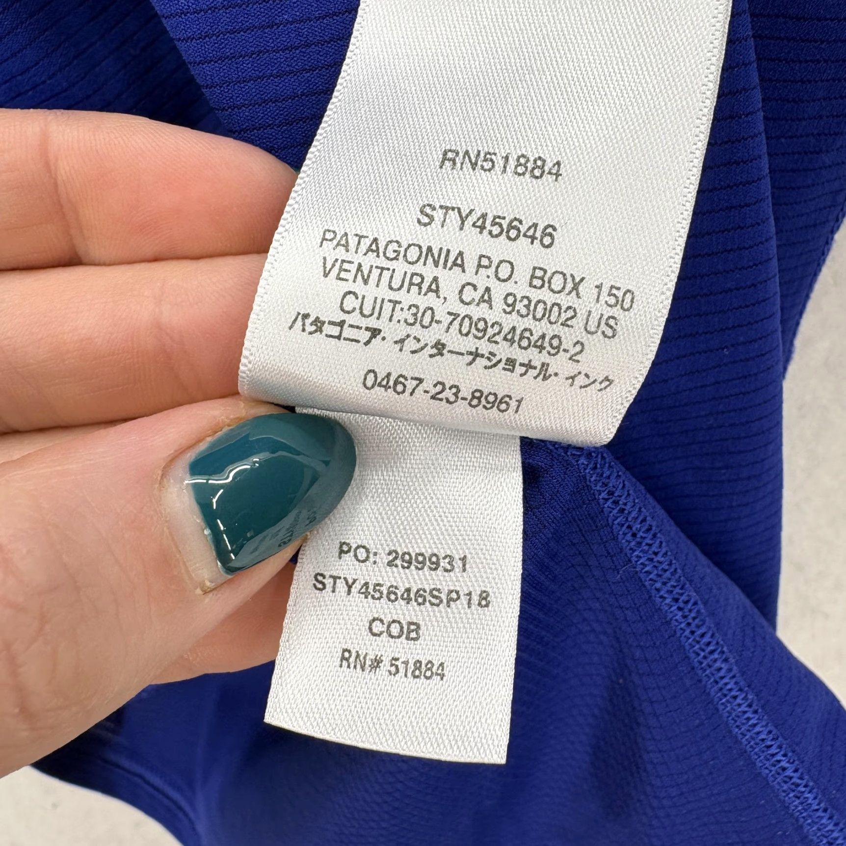 Patagonia Patagonia Capilene Lightweight Shirt Womens XS Blue Long Sleeve Baselayer Top Size XS / US 0-2 / IT 36-38 - 6 Thumbnail