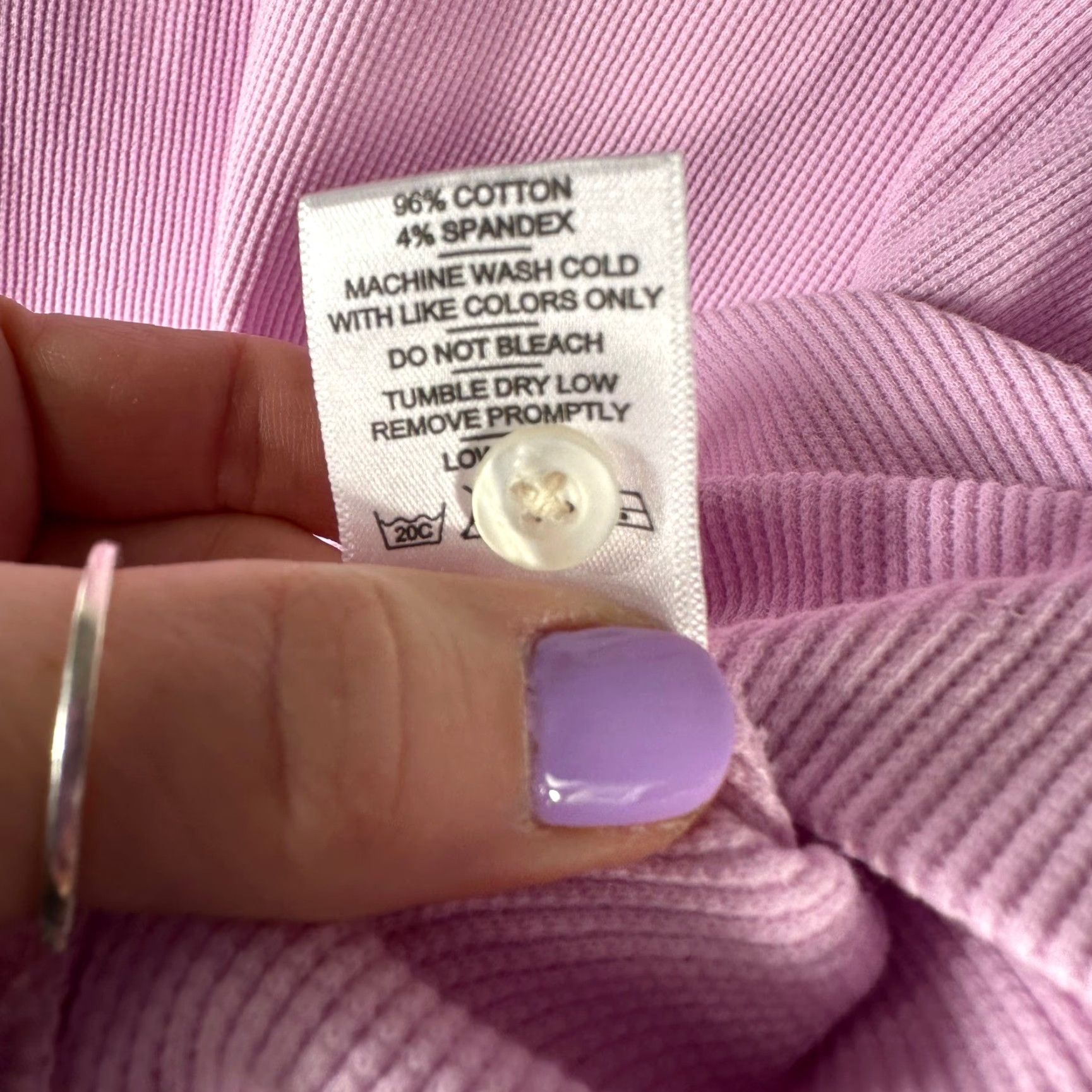 Vintage American Giant Womens Pink Ribbed Henley Long Sleeve Top Cotton Blend Size M Size M / US 6-8 / IT 42-44 - 5 Thumbnail