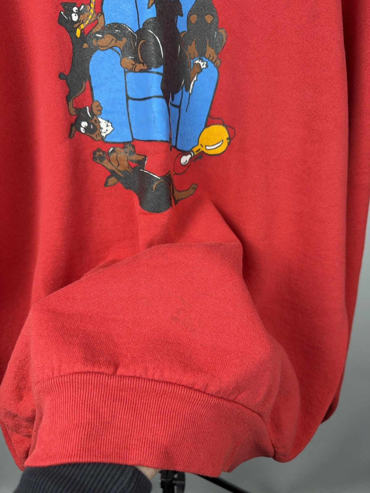 Other Retro 90s Rare Doberman Dogs Cartoon Sweatshirt Vintage Size US L / EU 52-54 / 3 - 5 Thumbnail