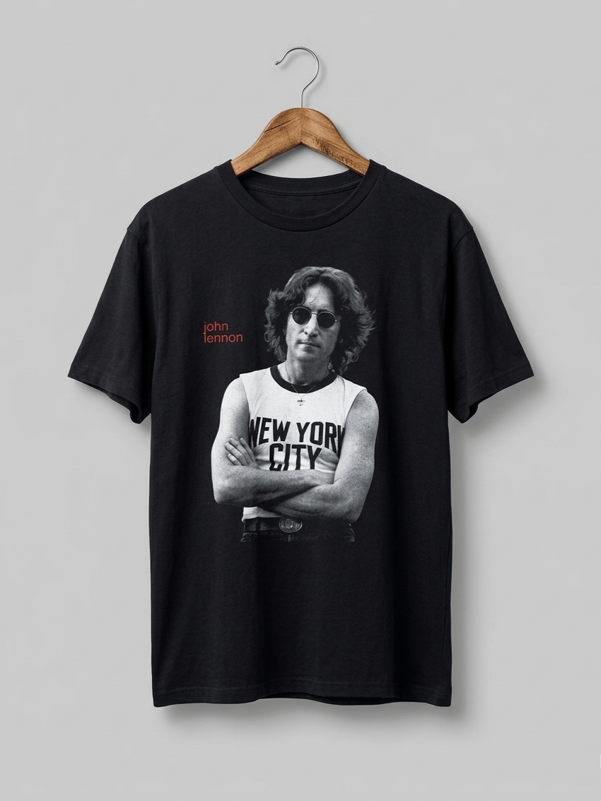 Band Tees Vintage John Lennon NYC T-Shirt Size US XL / EU 56 / 4 - 1 Thumbnail