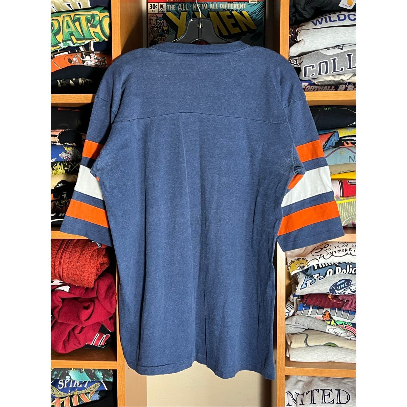 Logo 7 Vintage 80s Logo 7 NFL Chicago Bears 1/2 Sleeve Jersey Shirt Size US XL / EU 56 / 4 - 5 Thumbnail
