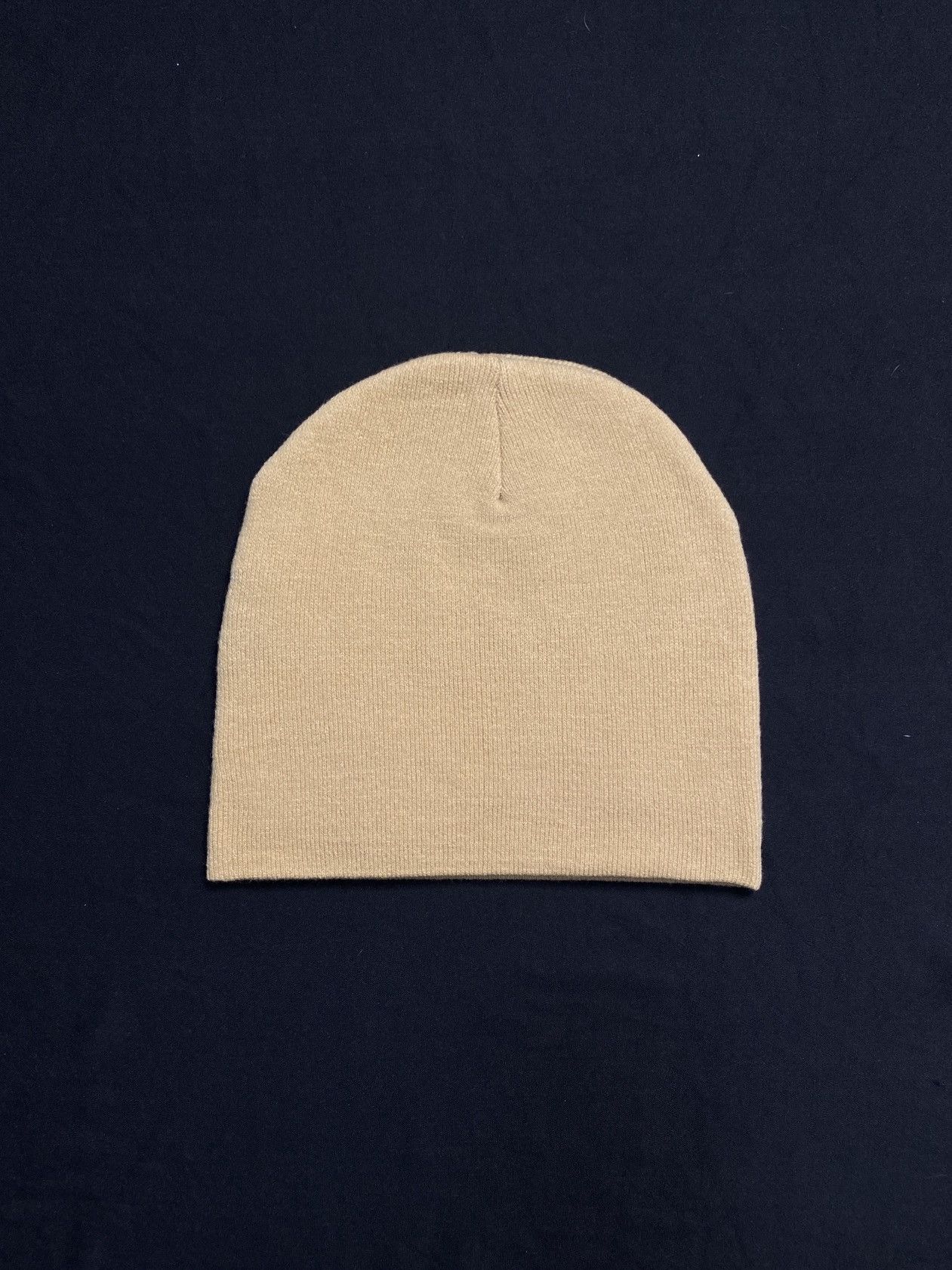 Japanese Brand Deadstock Fine Boy Graphic No Cuff Knit Brown Beanie OS Size ONE SIZE - 6 Thumbnail