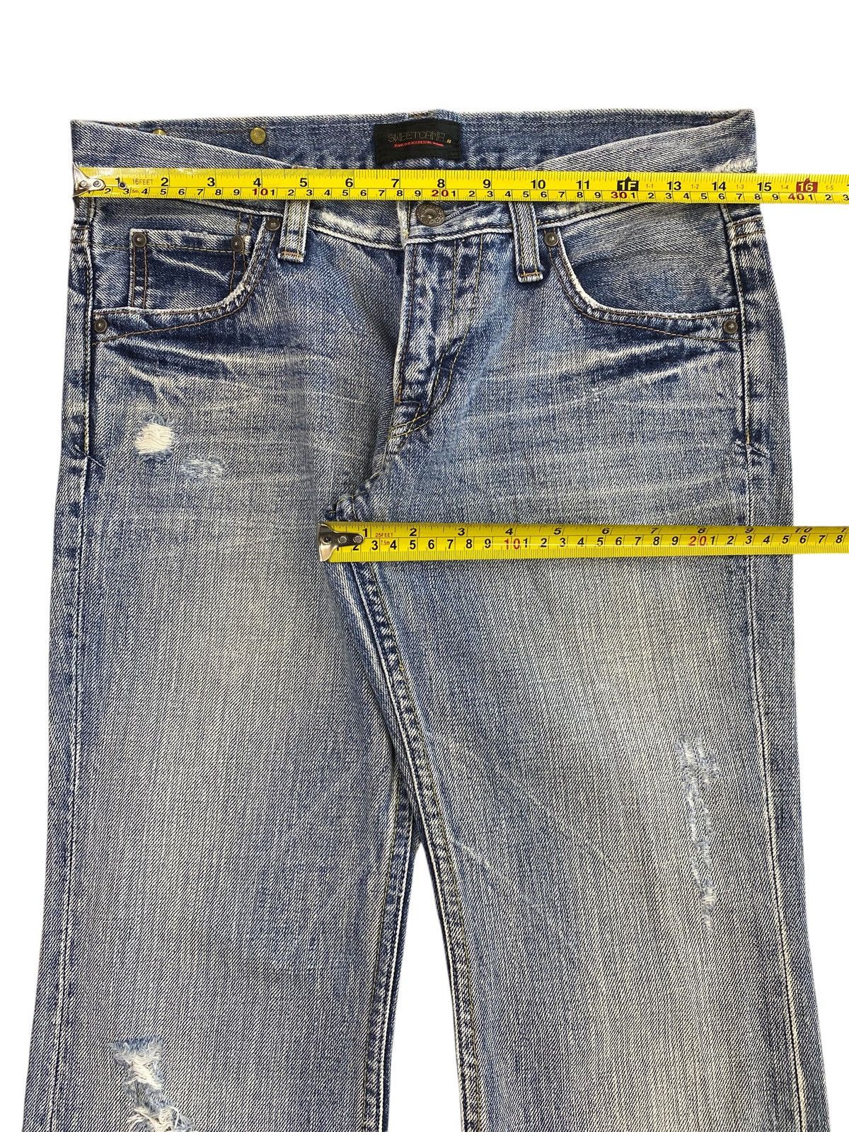 Other Sweet Camel Faded Light Wash Style Flare Jeans Size US 30 / EU 46 - 5 Thumbnail