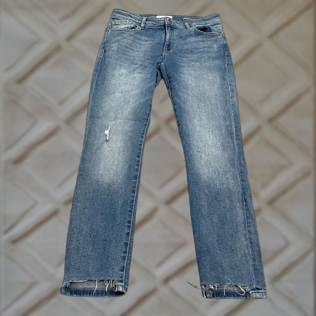 DL1961 DL1961 Margaux Instasculpt Ankle Skinny Denim Jeans Women 30 Blue Distressed 31W Size 30" / US 8 / IT 44 - 1 Thumbnail