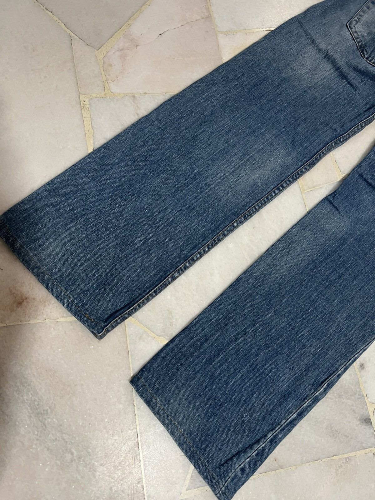 Japanese Brand DOUBLE WAIST DOMINATE HANDCRAFTED JEANS Size US 32 / EU 48 - 12 Thumbnail