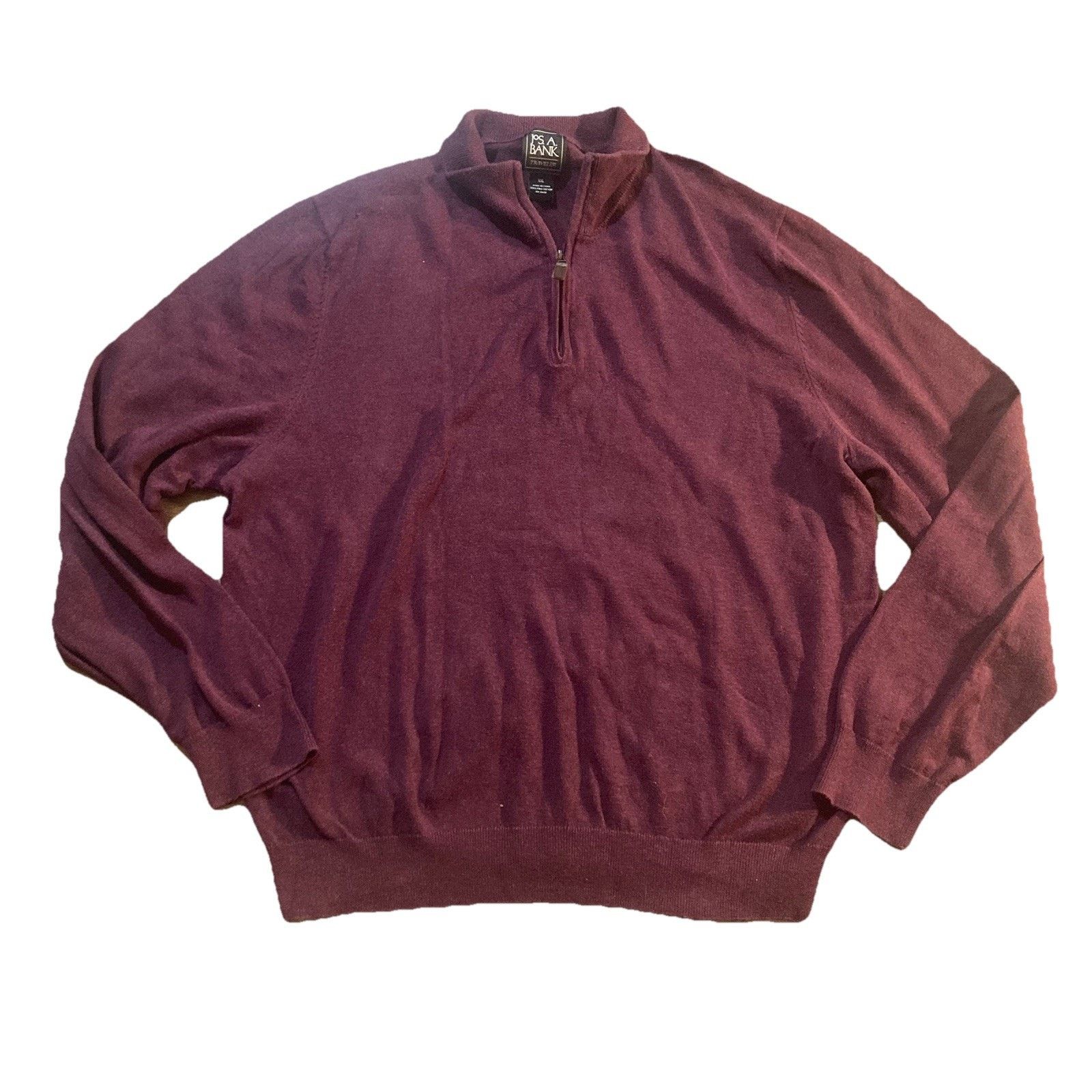 Jos. A. Bank Jos A Bank Mens Pima Cotton Traveler 1/4 Zip Sweater XXL Size US XXL / EU 58 / 5 - 1 Thumbnail