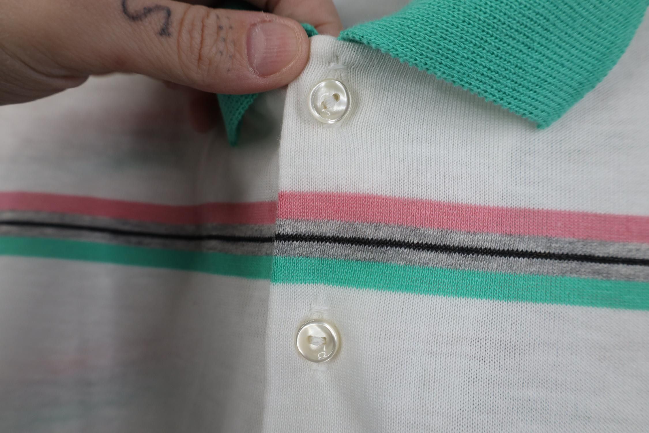 Vintage Deadstock Vintage 80s Streetwear Knit Golf Polo Shirt USA Size US XXL / EU 58 / 5 - 4 Thumbnail