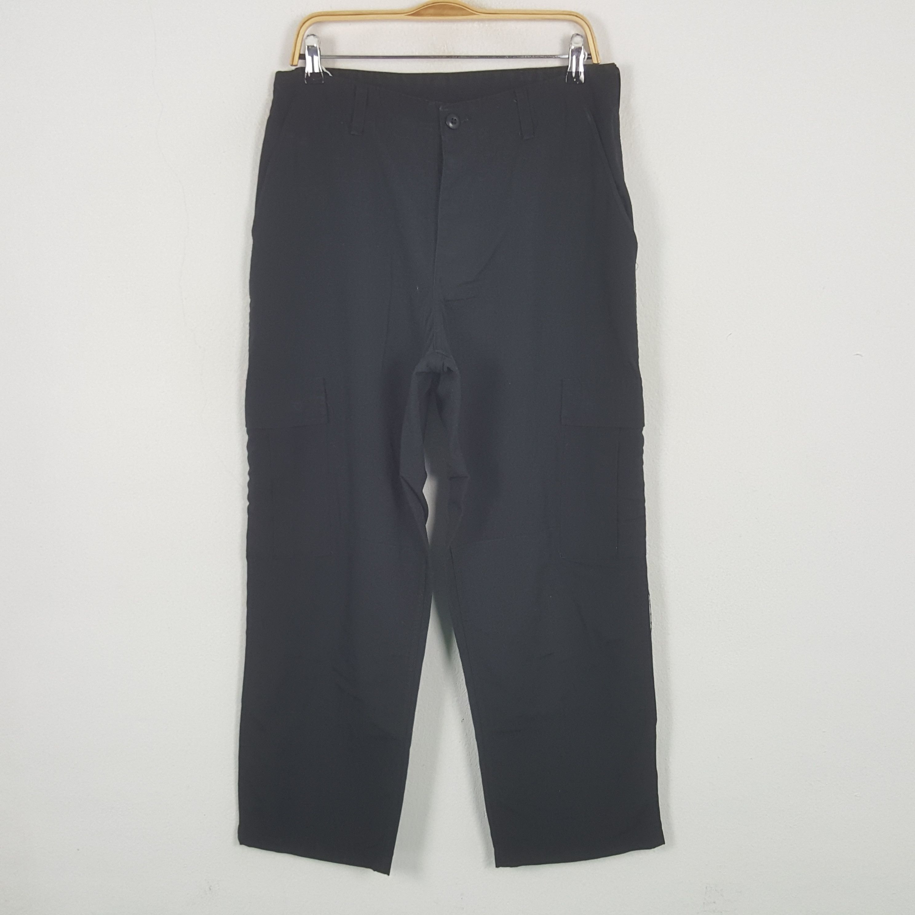 Designer Vintage Trouder Combat Black Cargo Pants Size US 30 / EU 46 - 1 Thumbnail