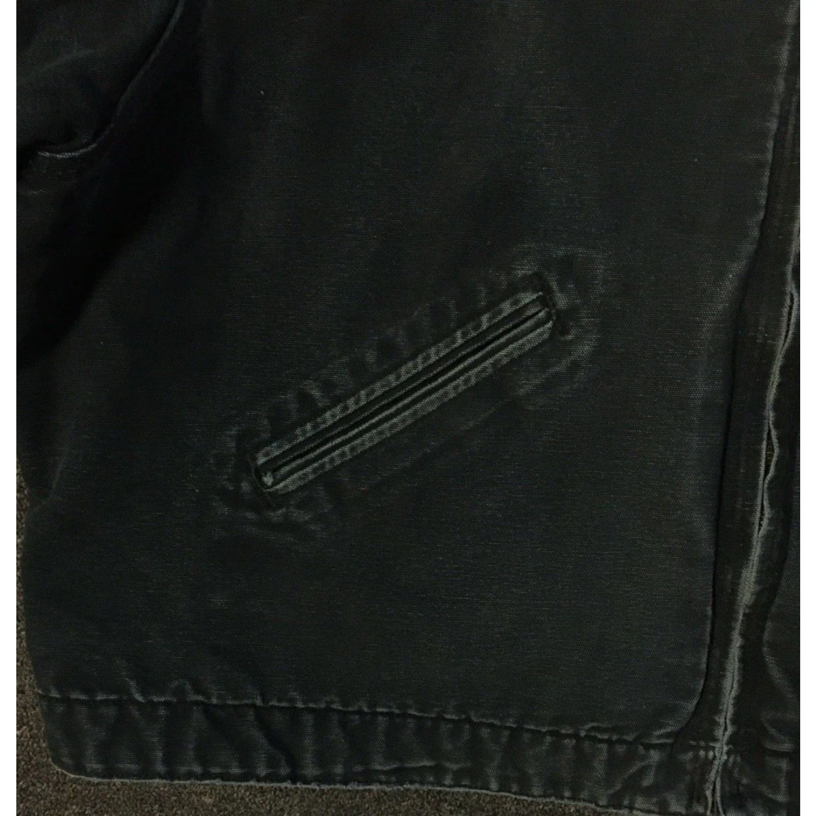 Carhartt VINTAGE Carhartt Jacket Detroit J01 Boxy Distressed 56 90s Grunge Trucker Motorcycle Biker Black Canvas Men Größe? (Note: must avoid adding new info) Size US XL / EU 56 / 4 - 5 Thumbnail