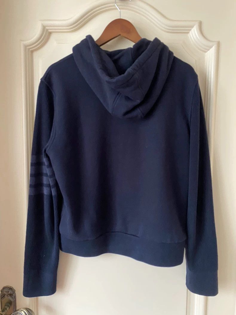 Thom Browne Thom browne Dark blue four-striped hooded pullover sweatshi Size US M / EU 48-50 / 2 - 2 Thumbnail