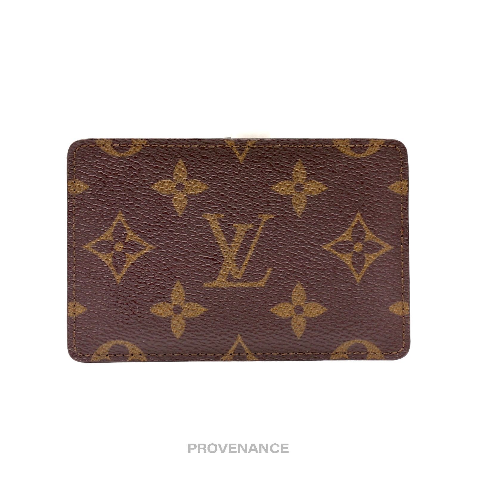 🔴 Louis Vuitton Card Holder Wallet - Monogram Small f