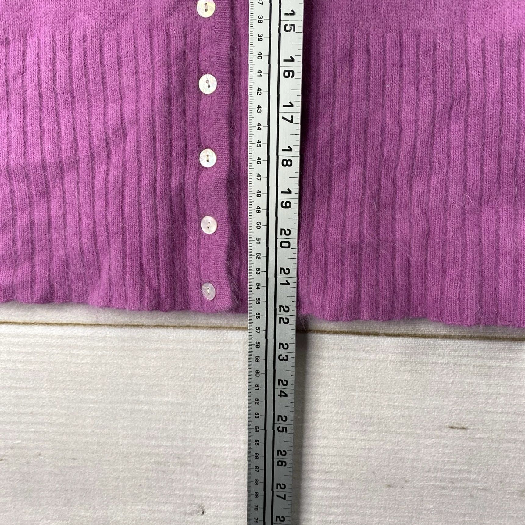Pinko VINTAGE Hillard & Hanson Sweater Cardigan XL Pink Angora Fuzzy Knit Wool-Blend All Seasons Women’s 90s Bohemian Coquette Cottagecore Size XL / US 12-14 / IT 48-50 - 5 Thumbnail