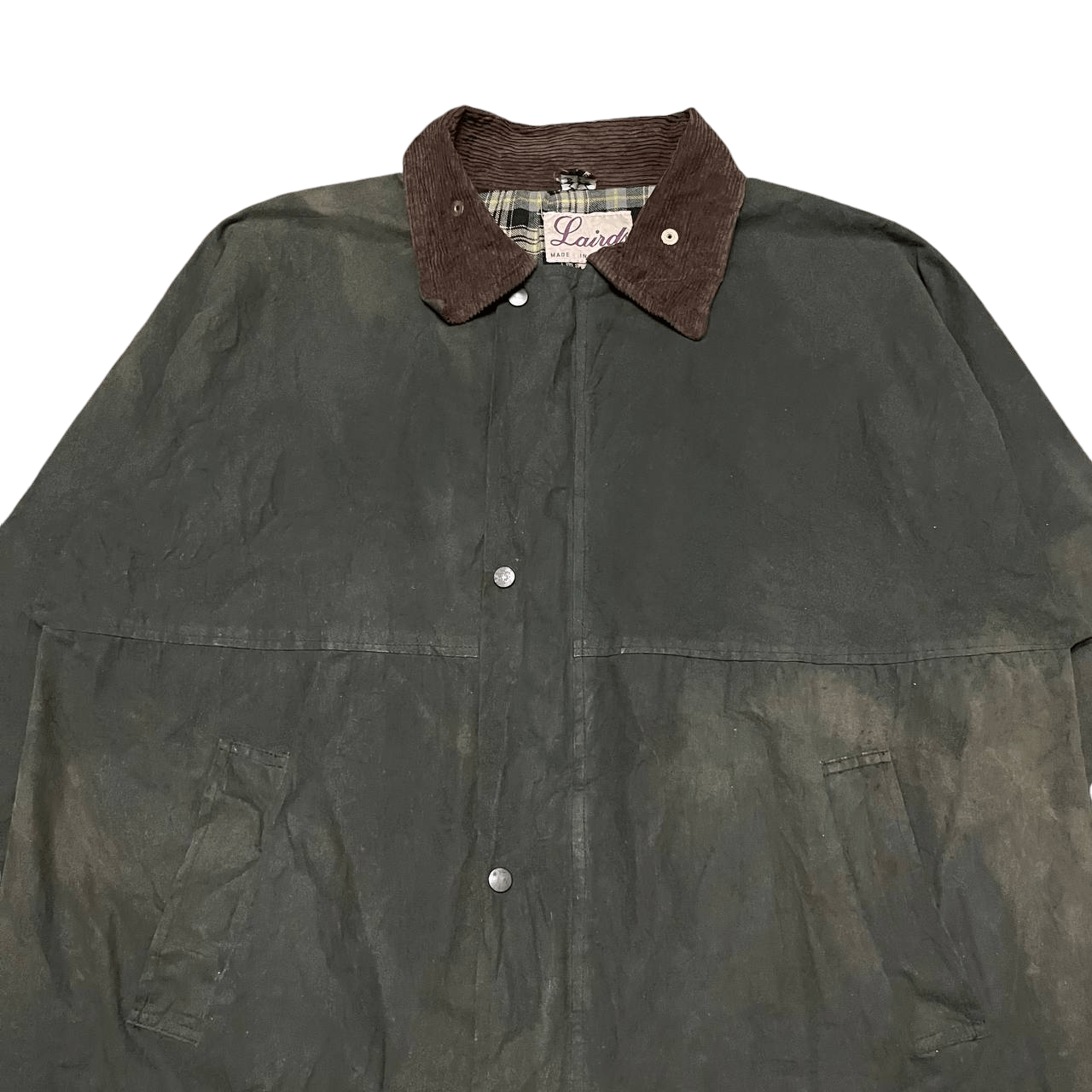 Barbour Vintage Lairds Waxed Jacket Made in England Size US L / EU 52-54 / 3 - 3 Thumbnail