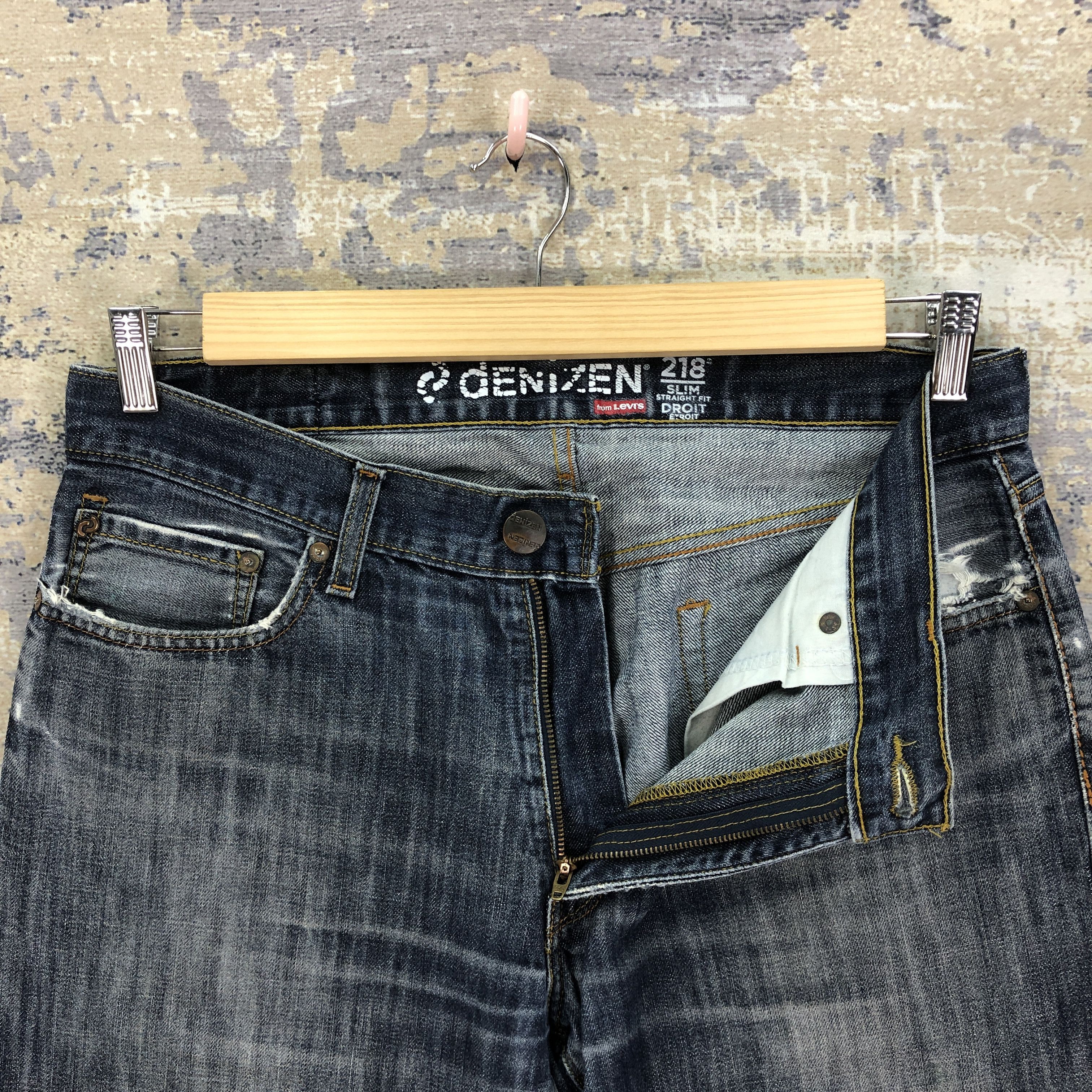 Levi's Vintage Levis Denizen Faded Jeans Levi's Light Wash Denim Size US 34 / EU 50 - 6 Thumbnail