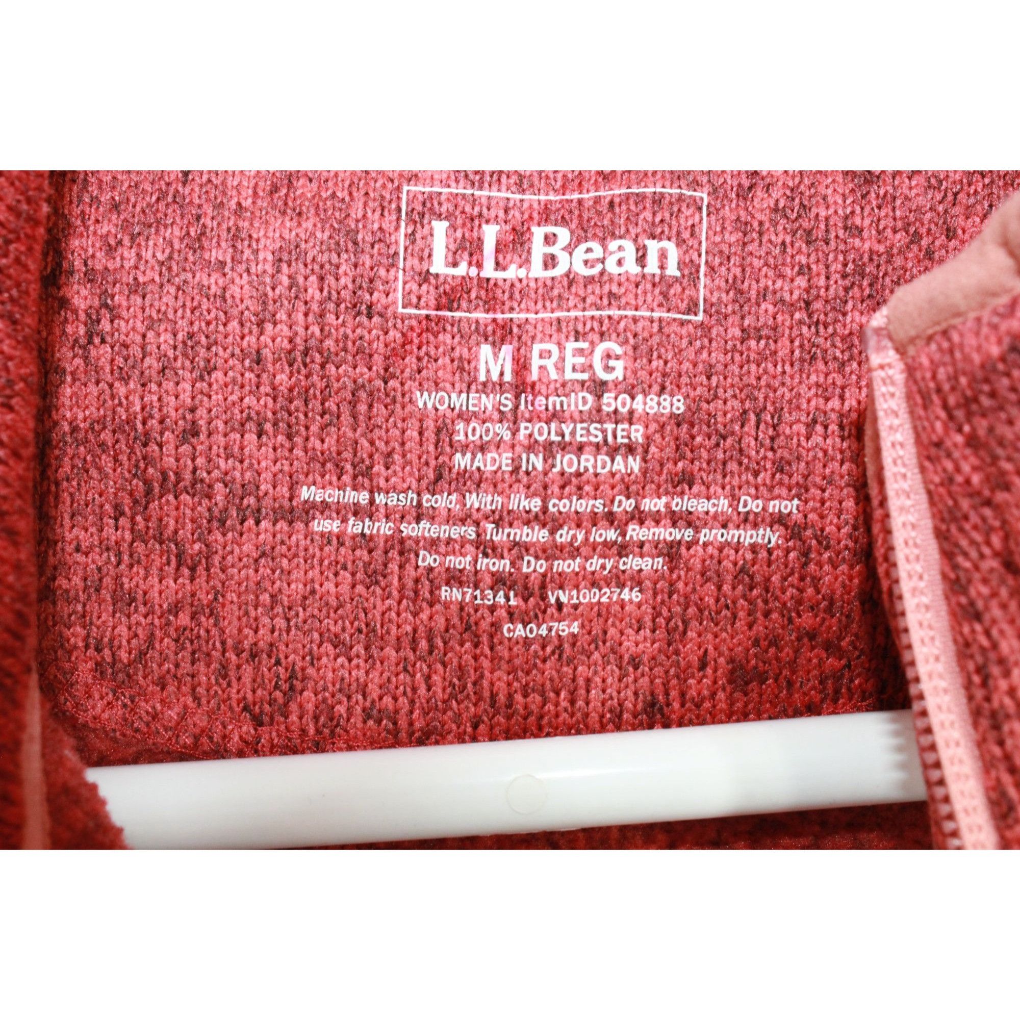 L.L. Bean LL Bean Womens Orange Fleece Zip-Up Jacket Medium Size M / US 6-8 / IT 42-44 - 4 Thumbnail