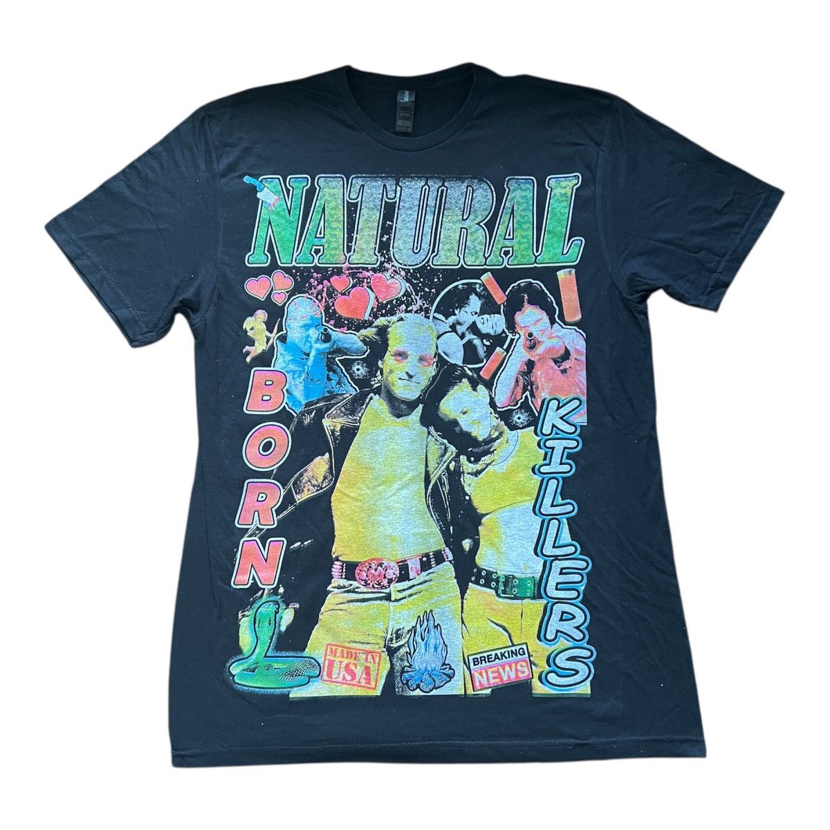 Y2k natural born killers tshirt t-shirt movie merch 90s