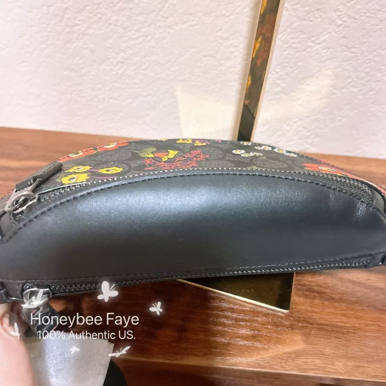Coach Warren Mini Belt Bag In Signature Canvas With Floral CR189 Size ONE SIZE - 6 Thumbnail
