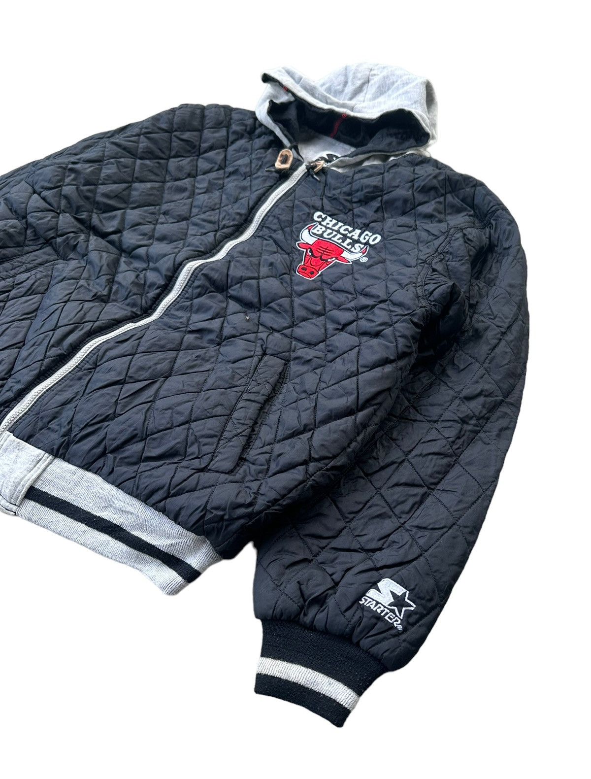 NBA × Starter Vintage NBA Chicago bulls starter reversible jacket hoodie Size US M / EU 48-50 / 2 - 4 Thumbnail