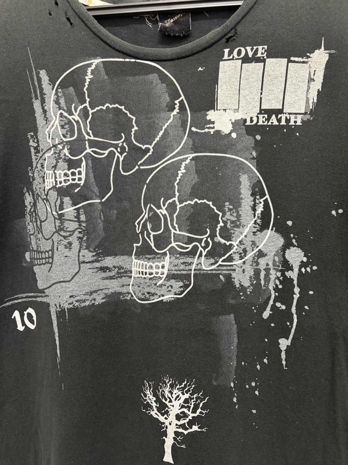 Japanese Brand RARE JEWELS 🇯🇵 THRASH DISTRESSED PUNK DESIGN BLACK FLAG LOGO Size US L / EU 52-54 / 3 - 5 Thumbnail