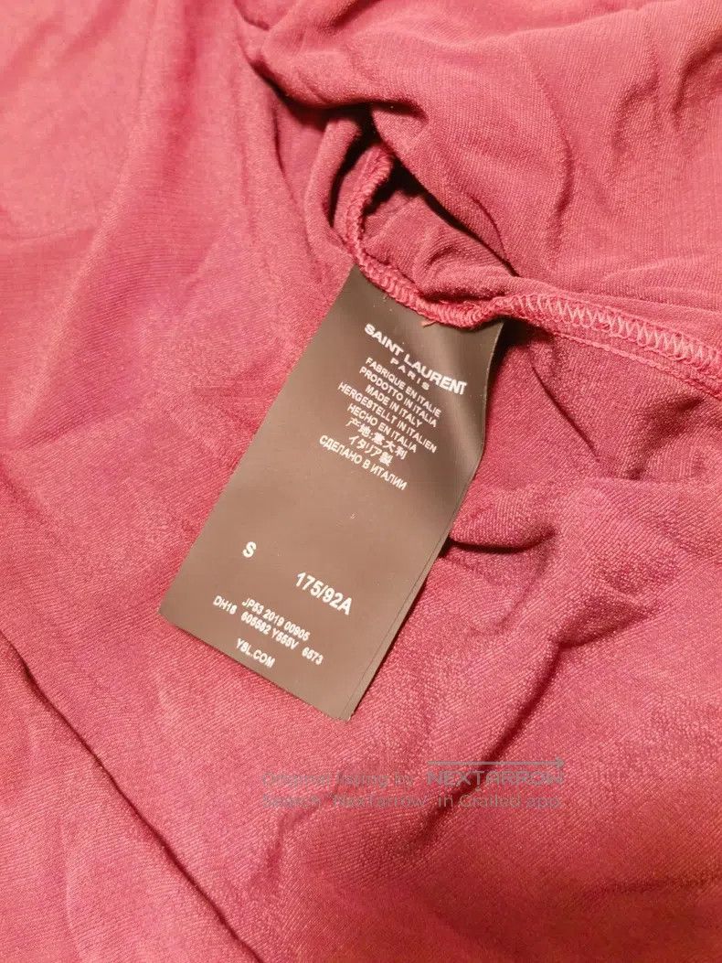 Saint Laurent Paris Saint Laurent Paris Deep Red Burgundy Velvet Shirt Size US S / EU 44-46 / 1 - 7 Thumbnail