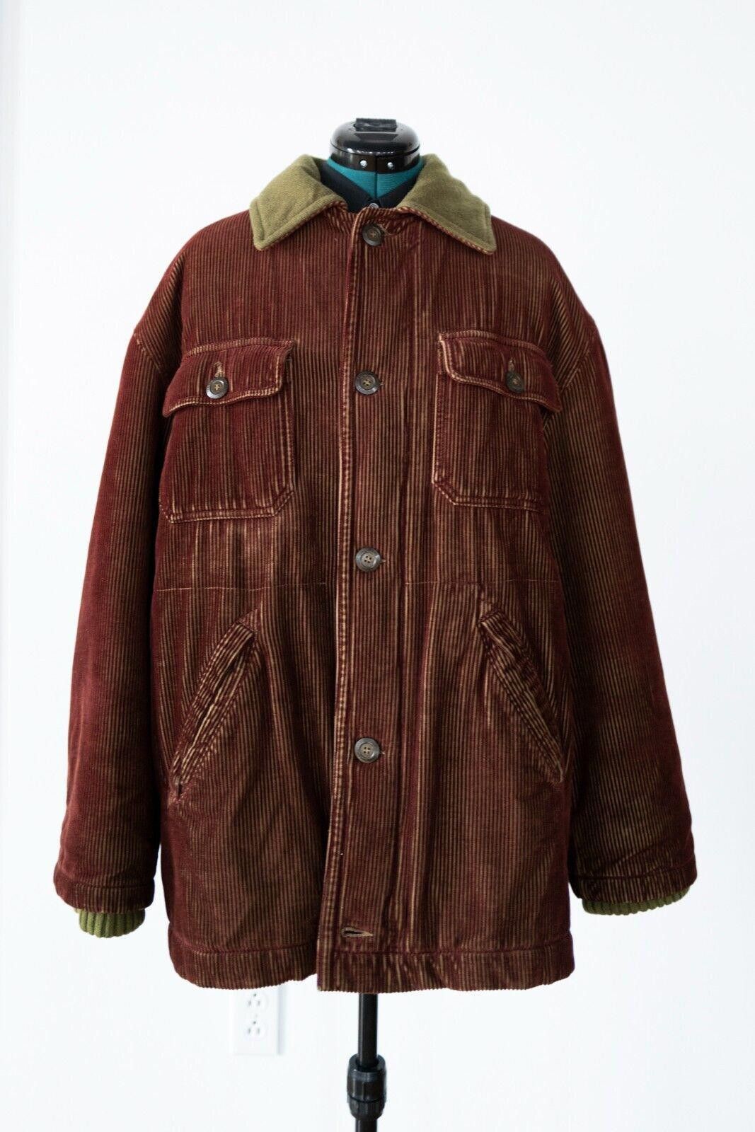 image of C P Company Vintage C.p. Company Corduroy Coat Sz. XL in Brown, Men's