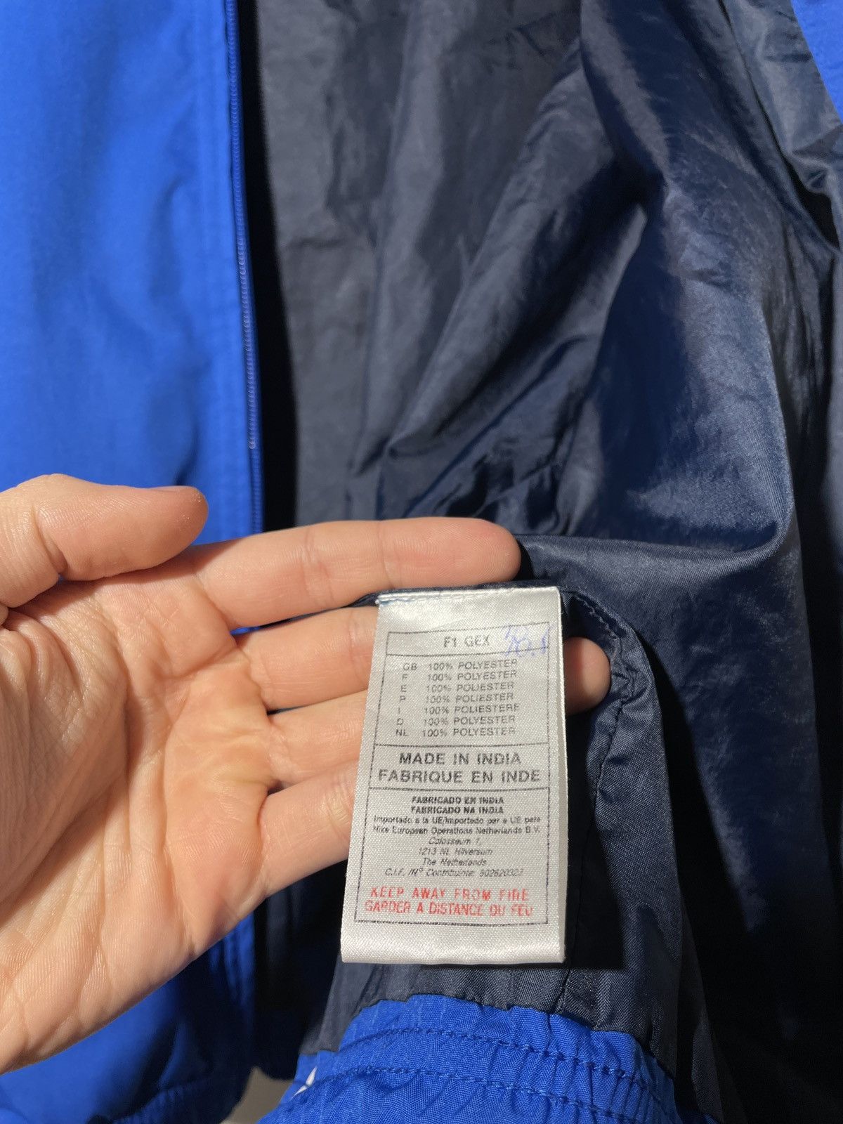Nike × Vintage Vintage 90’s Nike Team Glasgow Rangers Track Top Jacket Size US L / EU 52-54 / 3 - 15 Thumbnail