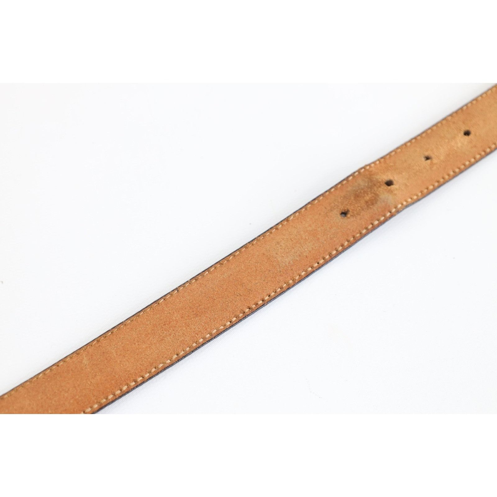 Vintage Vintage 70s 80s Streetwear Craftsmen Leather Waist Belt Size 34 - 10 Thumbnail