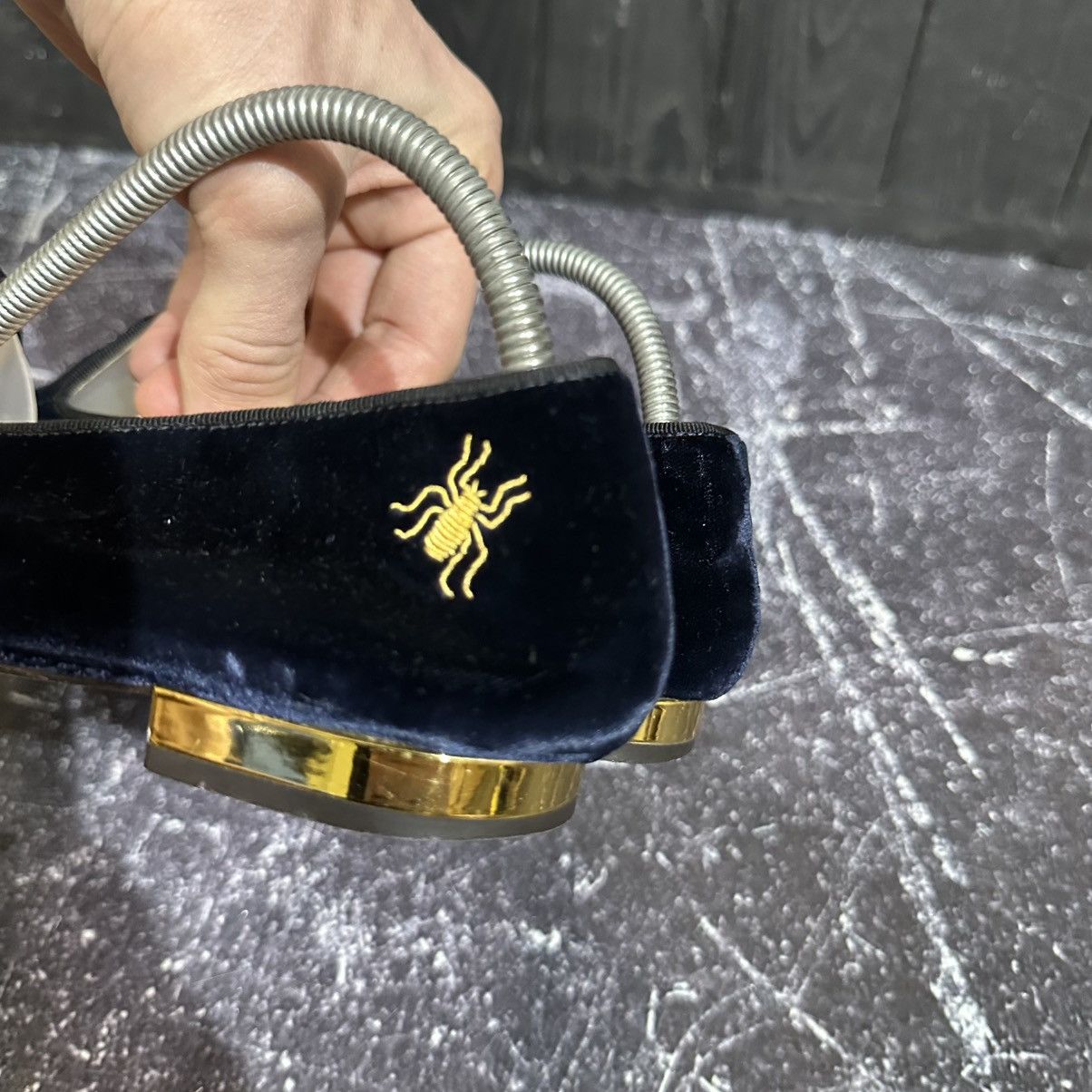 Charlotte Olympia CHARLOTTE OLYMPIA Leo Nocturnal Velvet Flat Loafers 38 eu Size US 8 / IT 38 - 6 Thumbnail