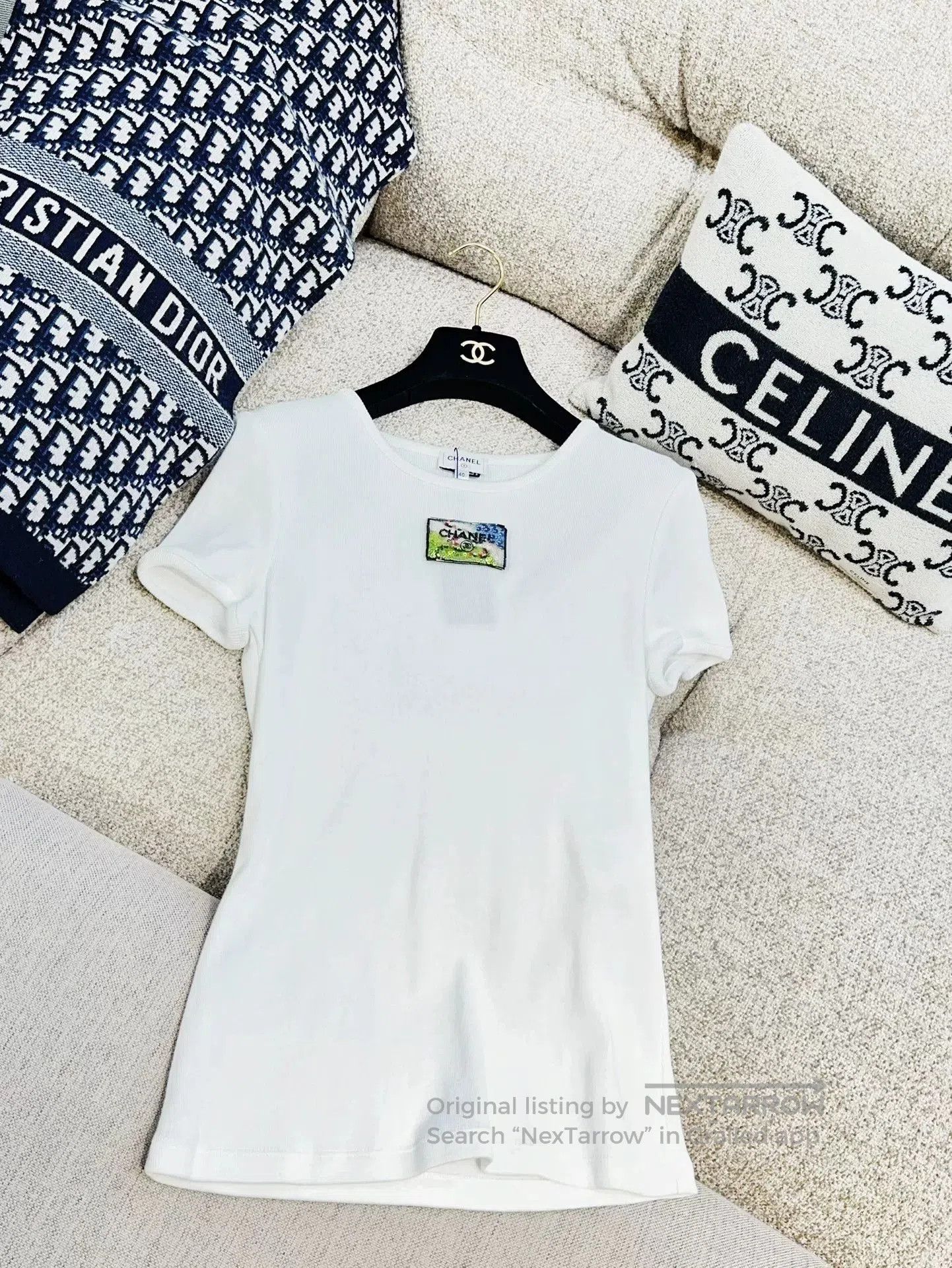 Chanel Chanel 23C Embroidered Sequin Short-Sleeve T-Shirt. Size US L / EU 52-54 / 3 - 2 Thumbnail