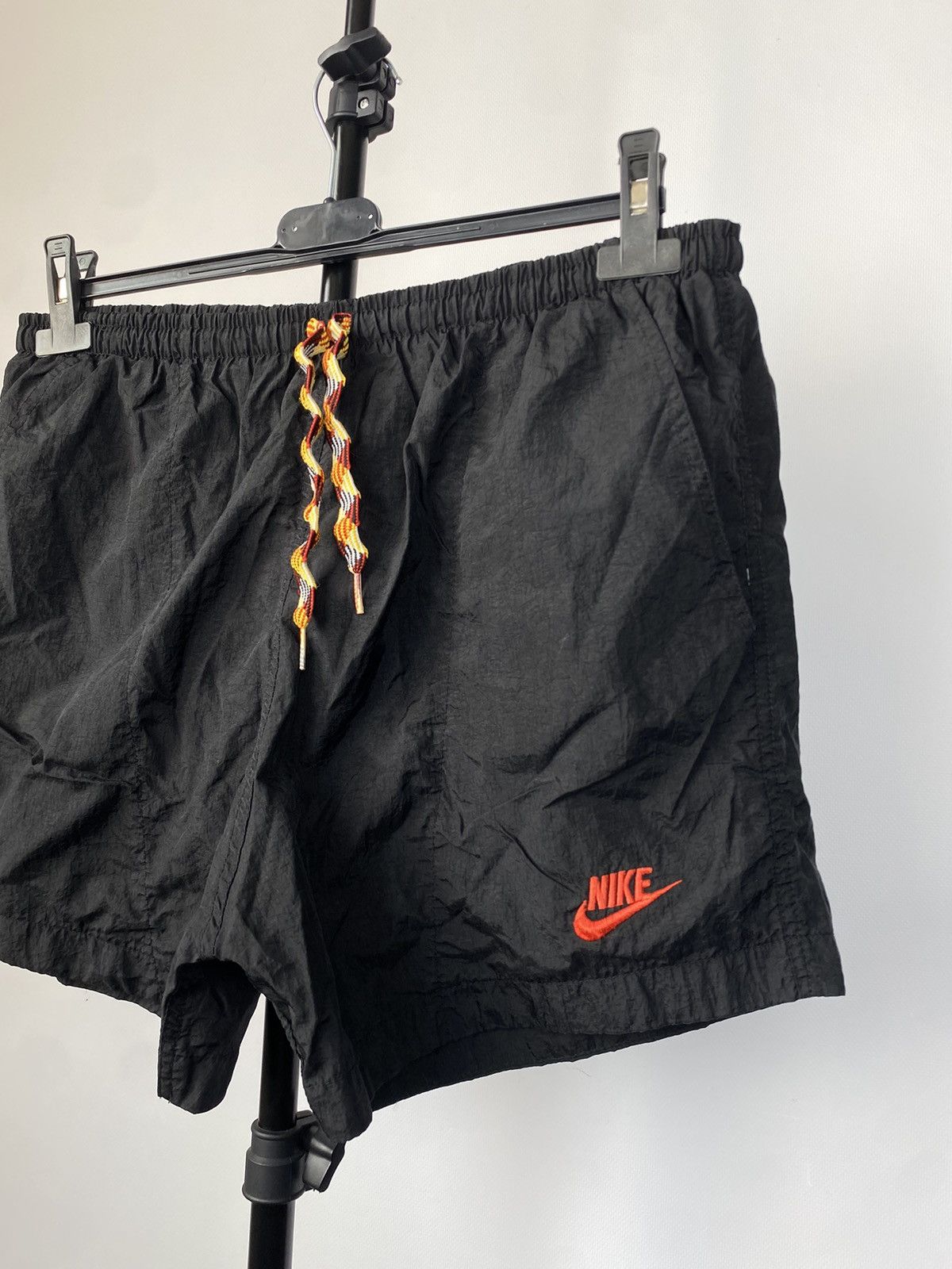 Nike × Vintage 00s Nike Shorts Nylon Logo Drill Swoosh Size US 30 / EU 46 - 3 Thumbnail
