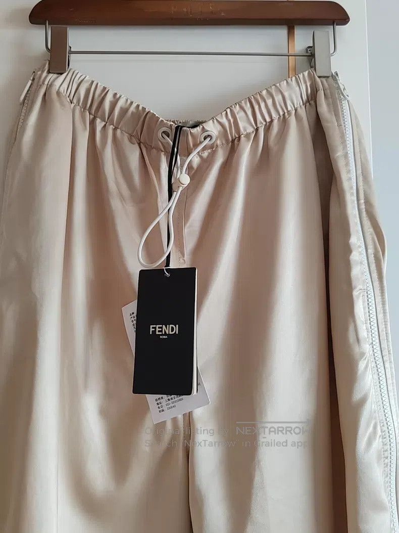 Fendi Fendi size XS Shiny Zipper Casual Wide Leg Pants Size 23" - 2 Thumbnail