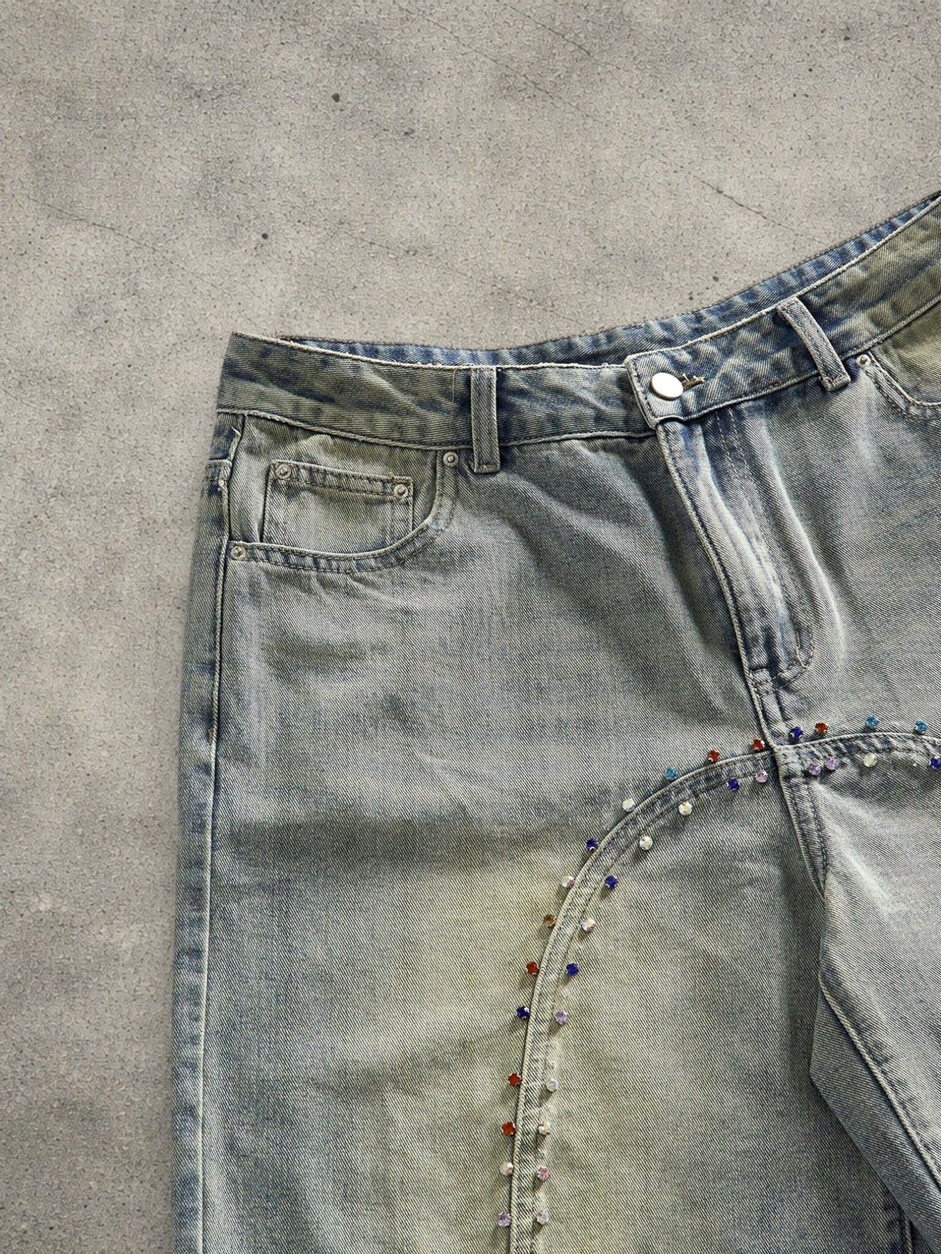 Vintage Washed jeans shorts Size US 34 / EU 50 - 4 Thumbnail