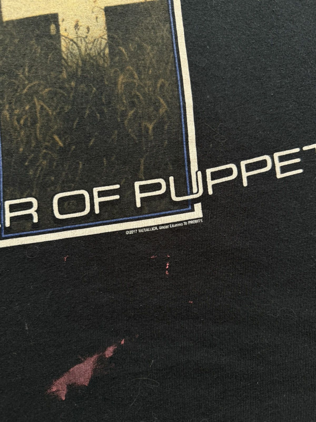 Band Tees × Metallica × Vintage Gildan Vintage 2017 Metallica Master Of Puppets Band T-shirt Size US M / EU 48-50 / 2 - 7 Thumbnail