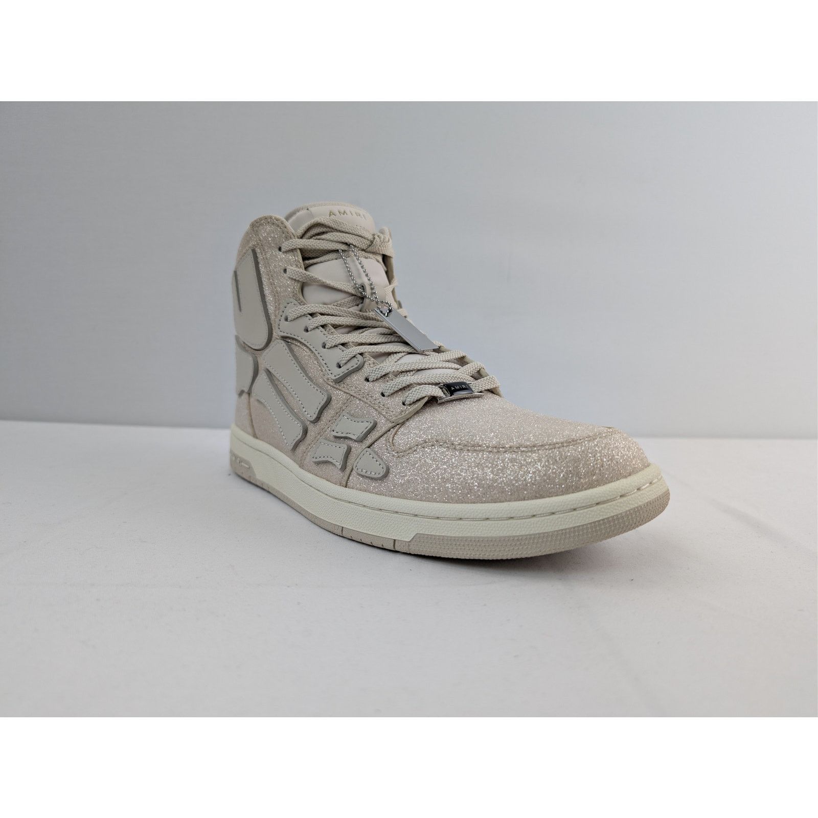 Amiri o1rshd1 Q:2 / Skelton Hi-Top Sneakers in Beige Size US 10 / EU 43 - 2 Thumbnail