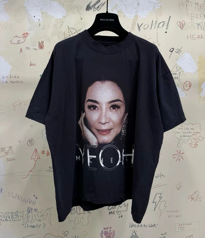 Balenciaga Balenciaga Portrait printed short sleeve T-shirt Size US M / EU 48-50 / 2 - 1 Thumbnail