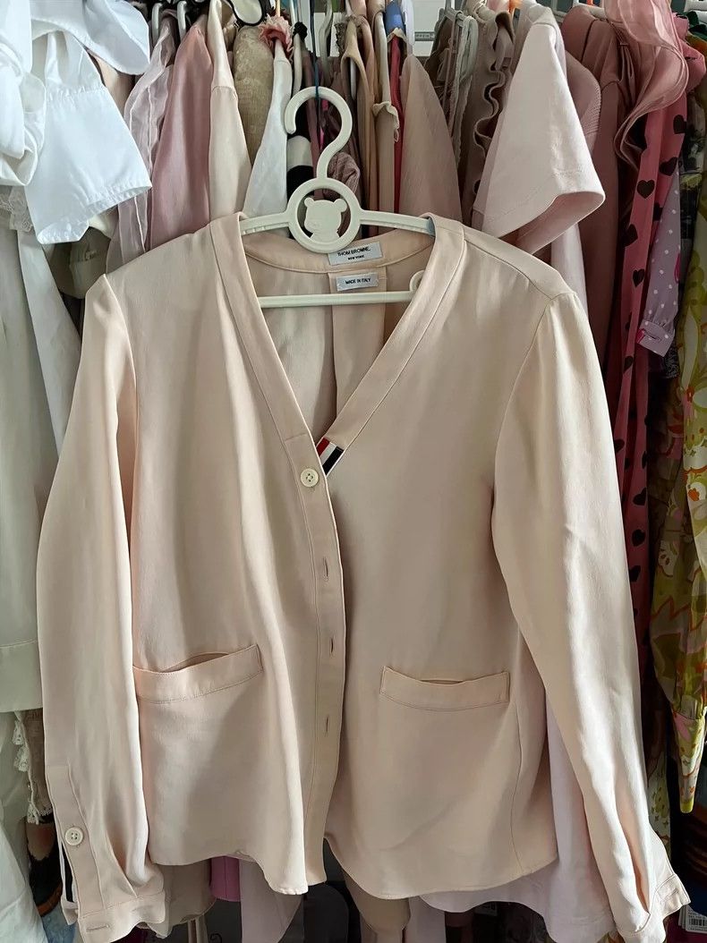 Thom Browne Thom Browne Silk cardigan Size S / US 4 / IT 40 - 1 Thumbnail