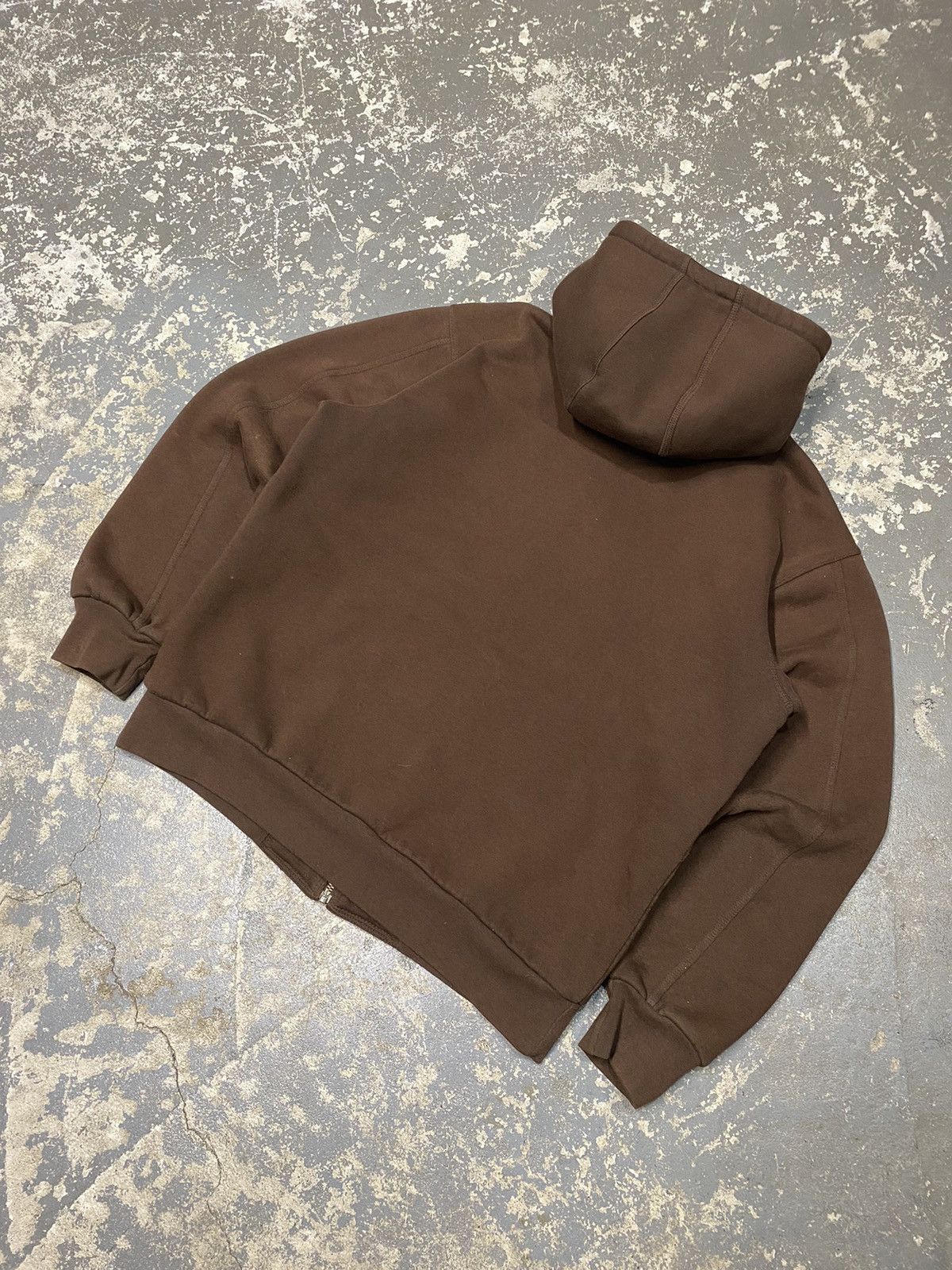 Vintage Cabelas Brown Waffle Insulated Thermal Zip Hoodie