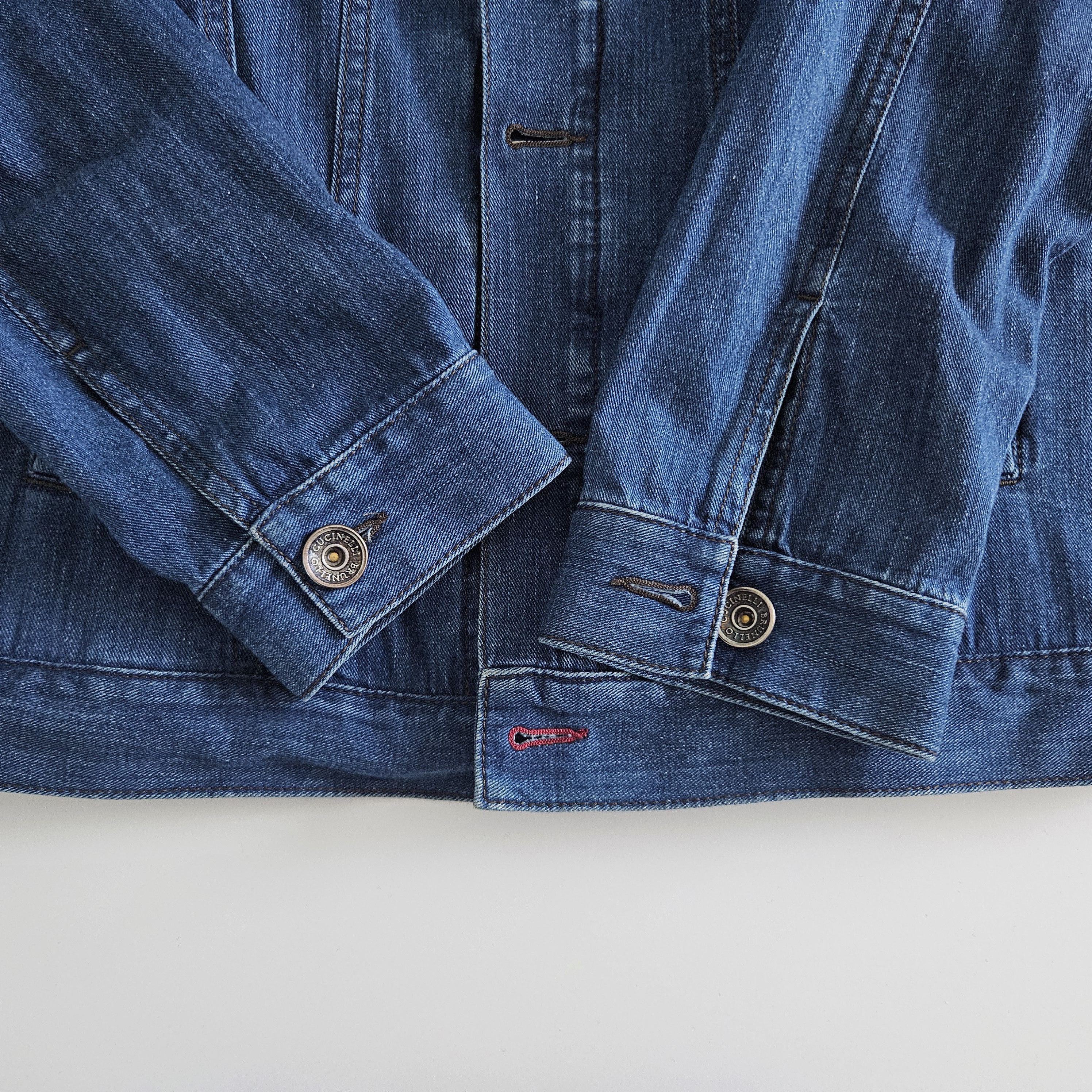 Brunello Cucinelli Brunello Cucinelli Italian Denim Jacket – IT 48 / US 38 Size US M / EU 48-50 / 2 - 7 Thumbnail