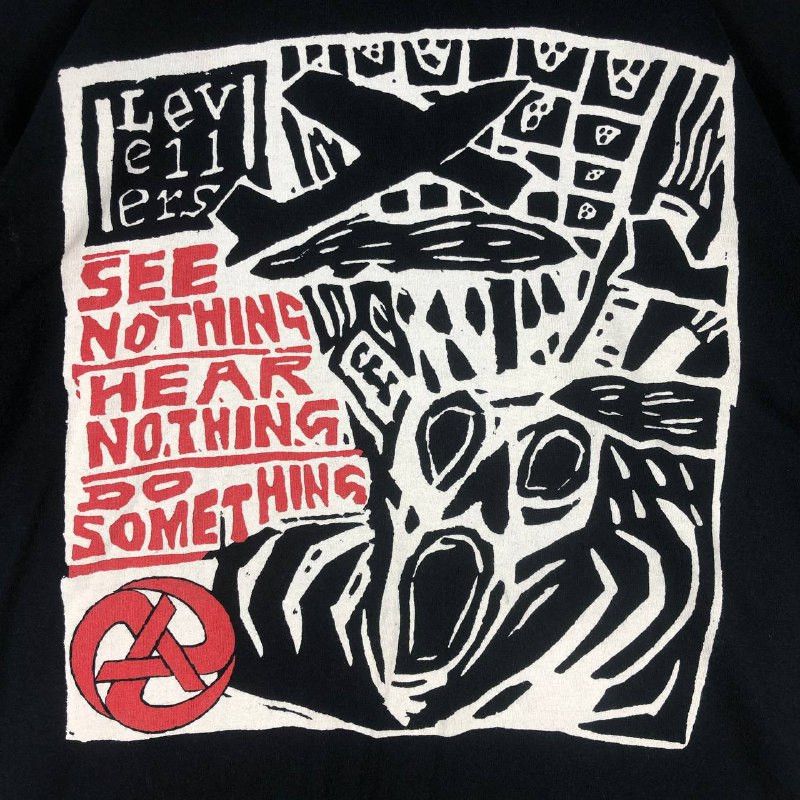 Band Tees Vtg band Levellers See Nothing Hear Nothing Do Something Size US XL / EU 56 / 4 - 5 Thumbnail