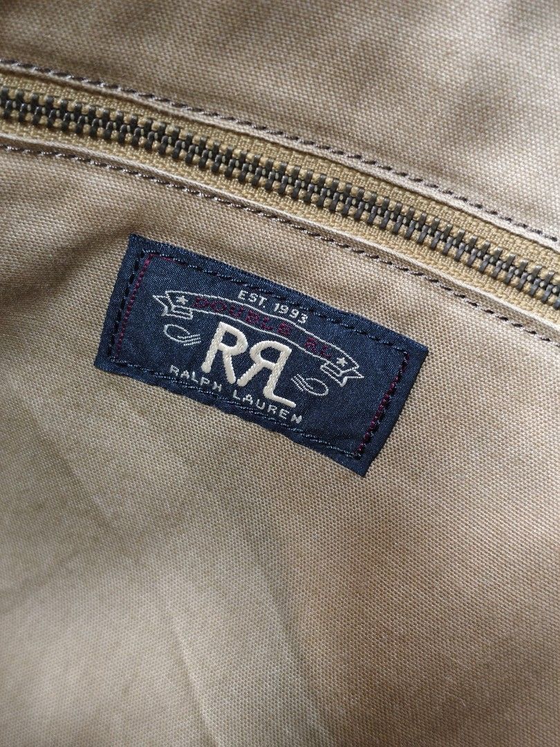RRL Ralph Lauren Double RL Patchwork All-Leather Multi Color Tote Bag Size ONE SIZE - 8 Thumbnail